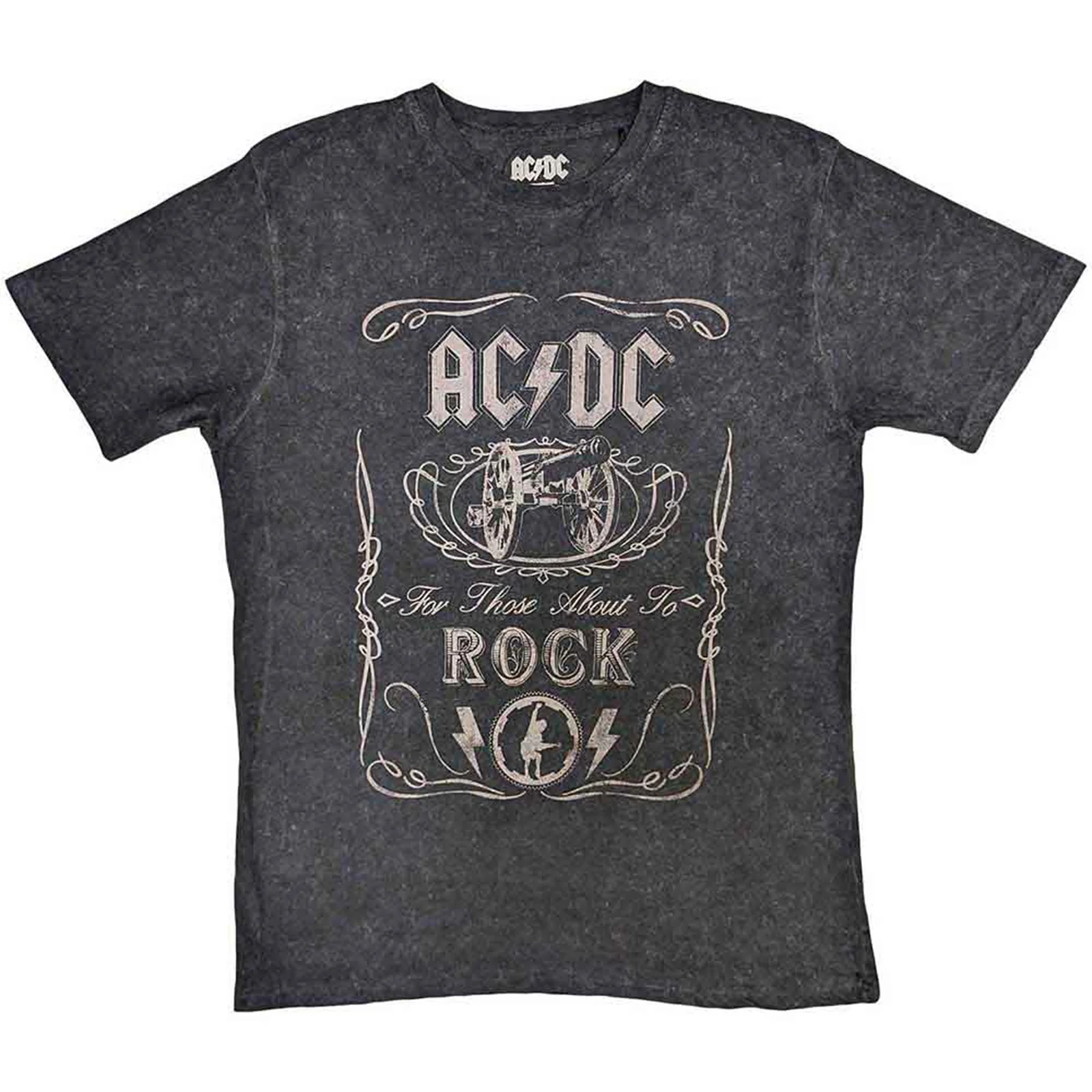 AC/DC - CANNON SWIG - T-Shirt Black (Wash Collection)