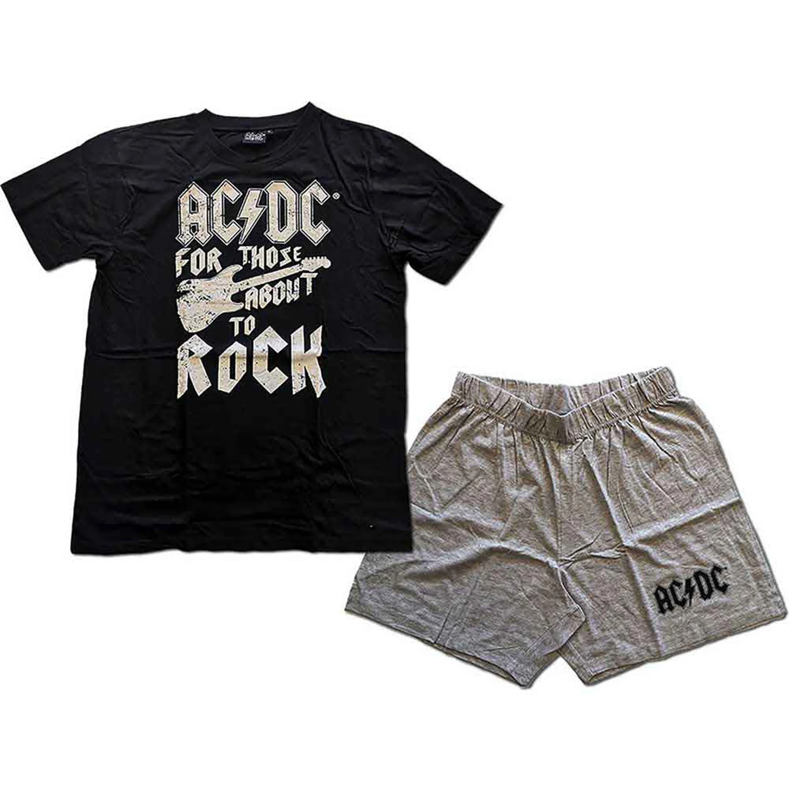 AC/DC - FTATR GUITAR - Summer Pyjamas Black, Grey
