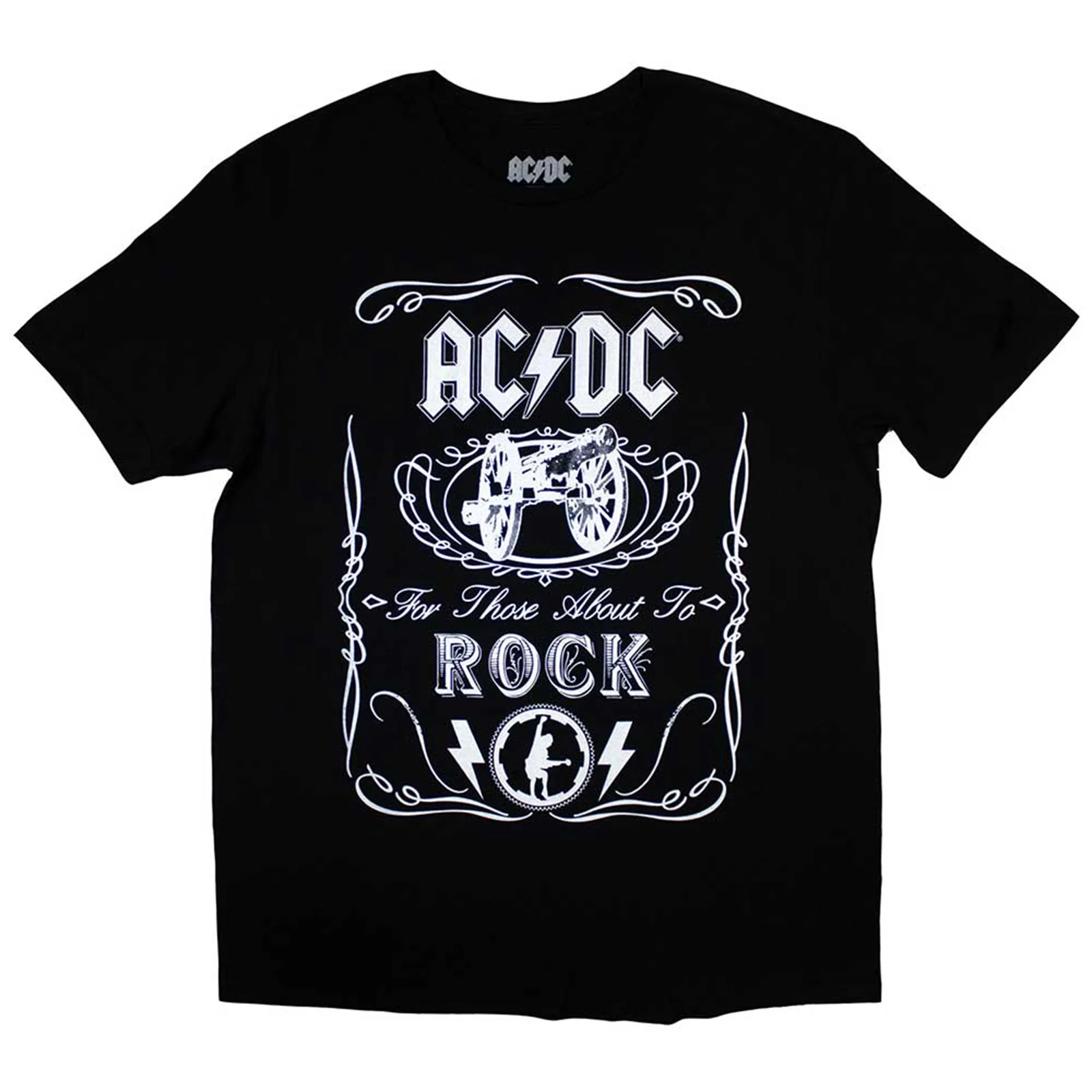 AC/DC - VINTAGE CANNON SWIG - Kids T-Shirt Black