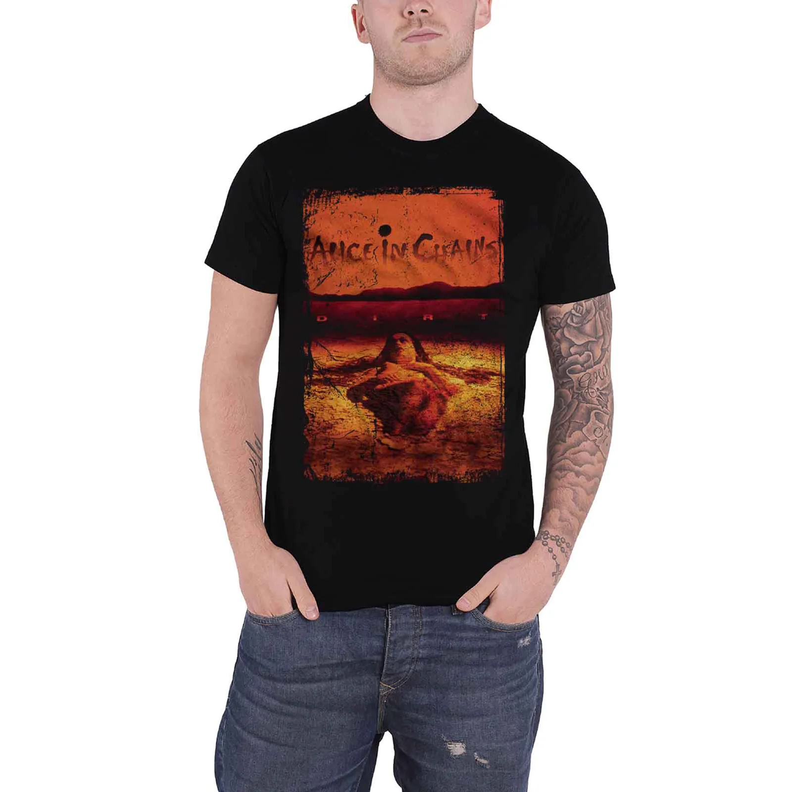 ALICE IN CHAINS - DIRT ALBUM COVER - T-Shirt Black - Image 2
