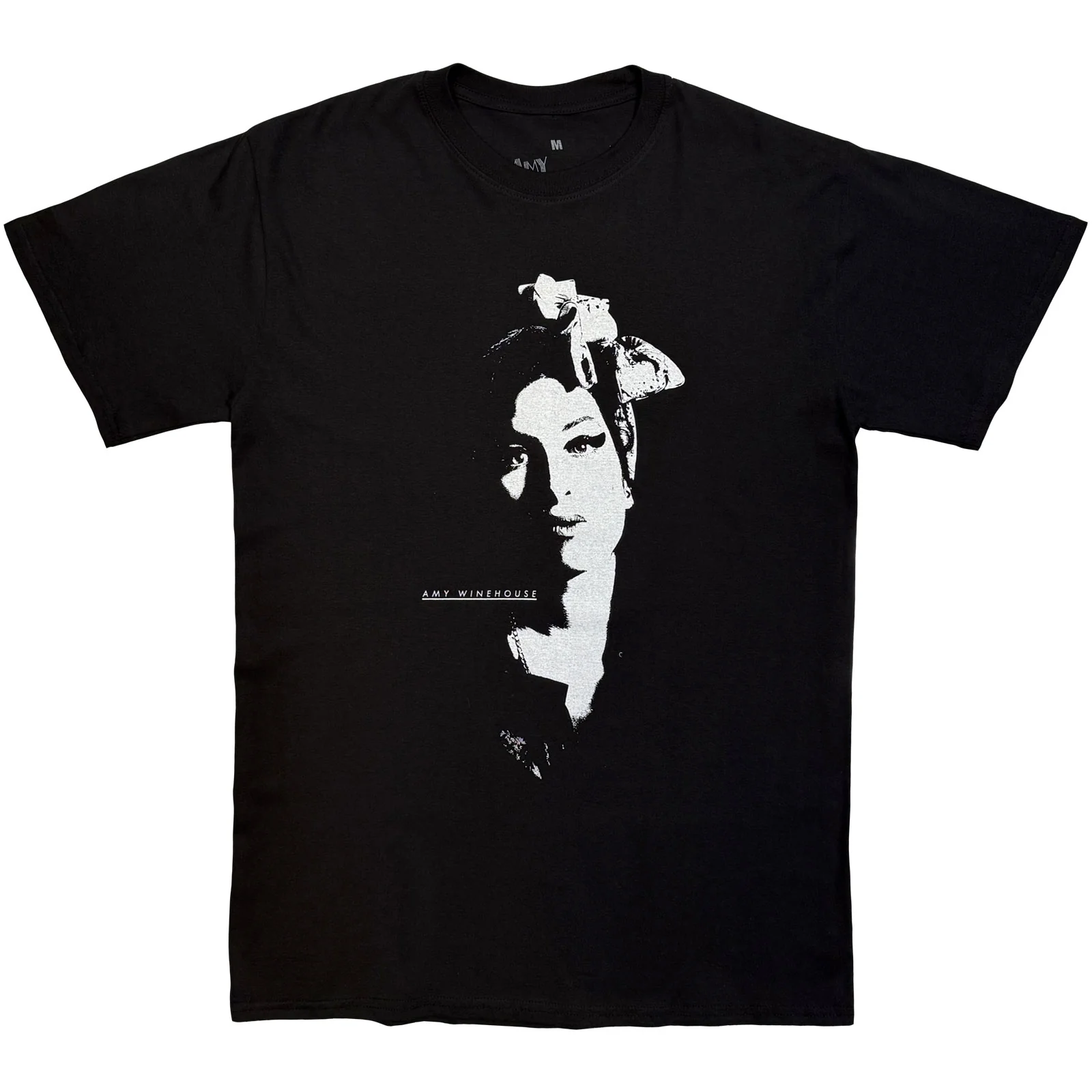 AMY WINEHOUSE - SCARF PORTRAIT - T-Shirt Black