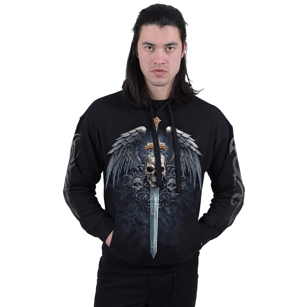 ANGEL SWORD - Hoody Black - Image 3