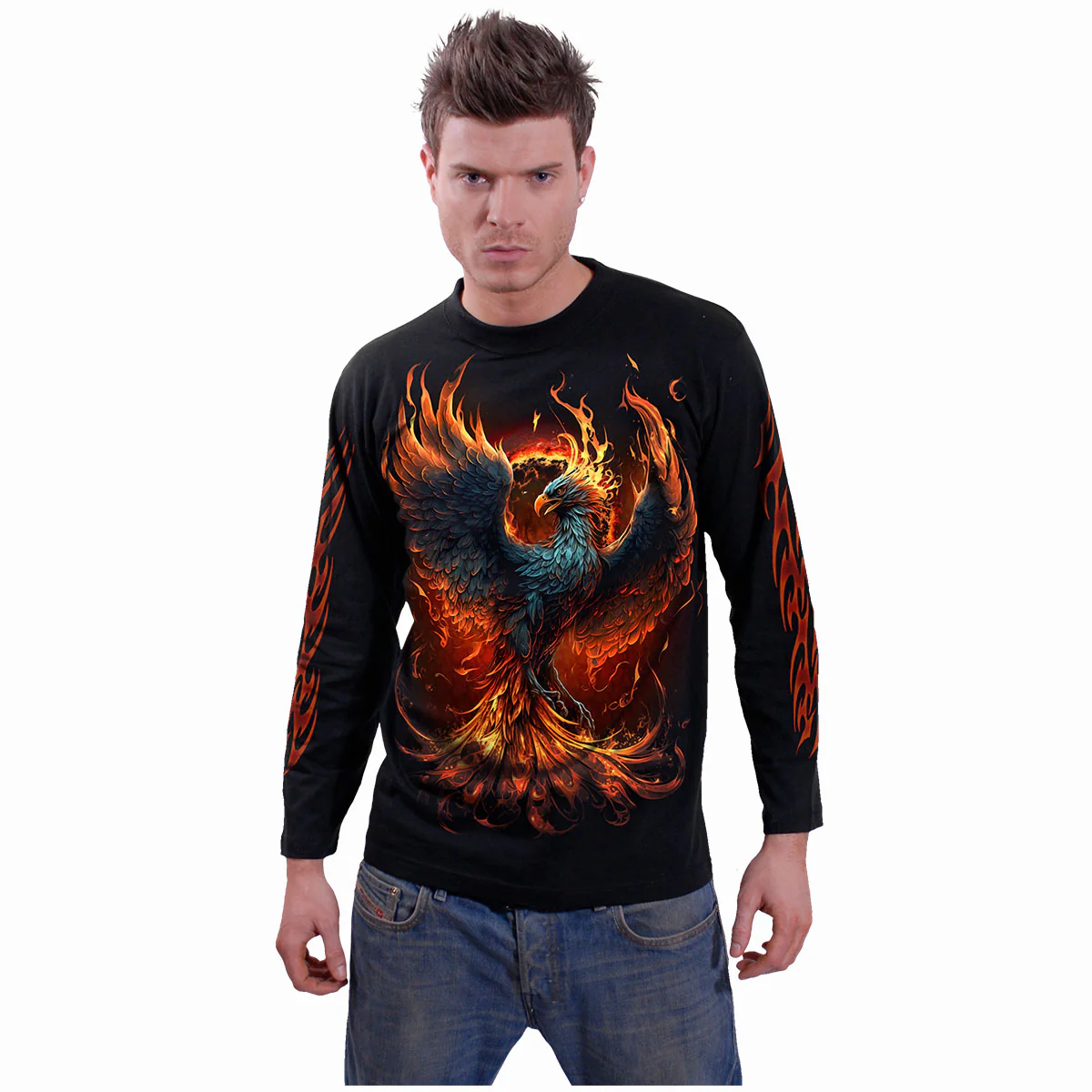 ASHES REBORN - Longsleeve T-Shirt Black - Image 3