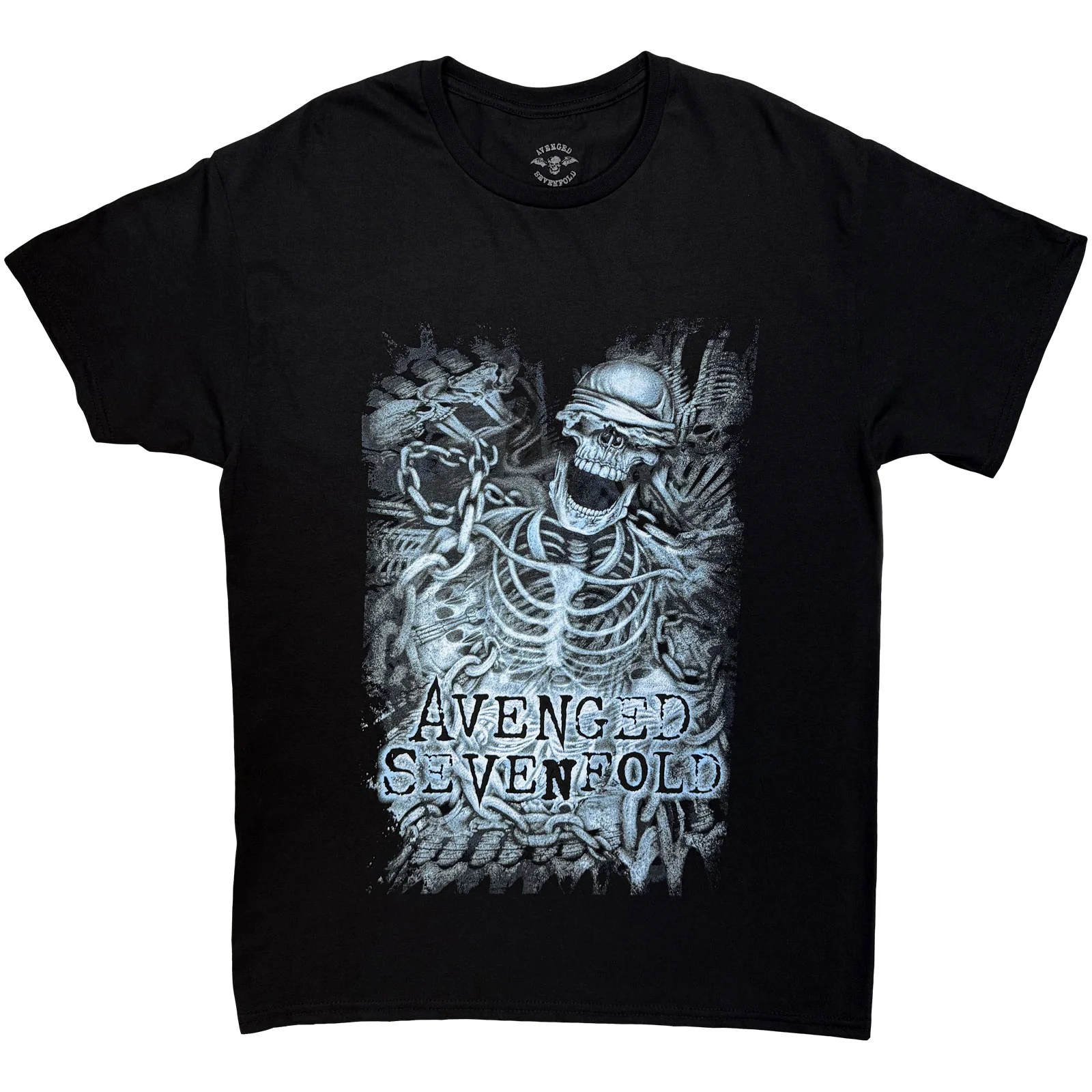AVENGED SEVENFOLD - CHAINED SKELETON - T-Shirt Black