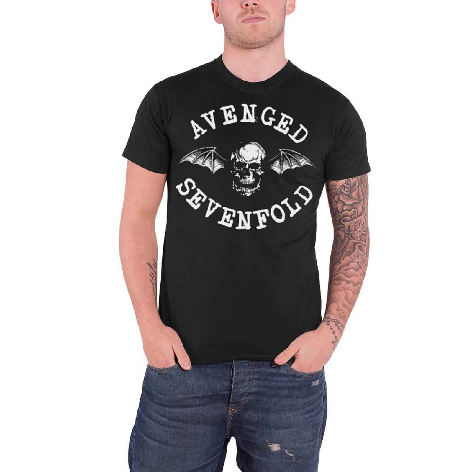 AVENGED SEVENFOLD - CLASSIC DEATH BAT - T-Shirt Black - Image 2