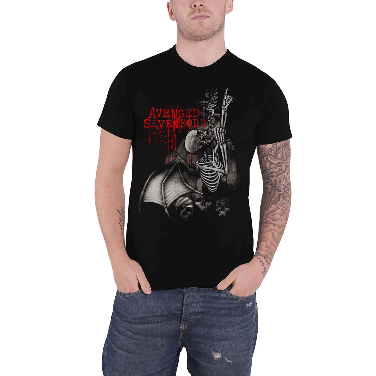 AVENGED SEVENFOLD - SPINE CLIMBER - T-Shirt Black - Image 2