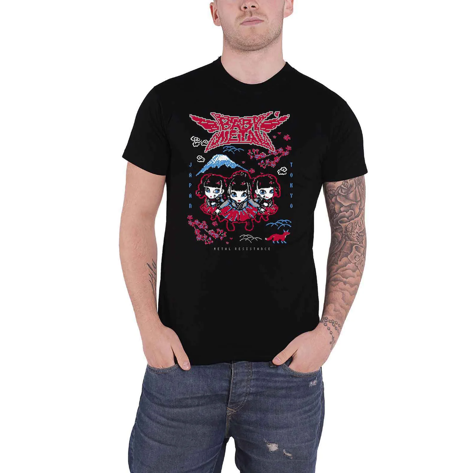 BABYMETAL - PIXEL TOKYO - T-Shirt Black - Image 2