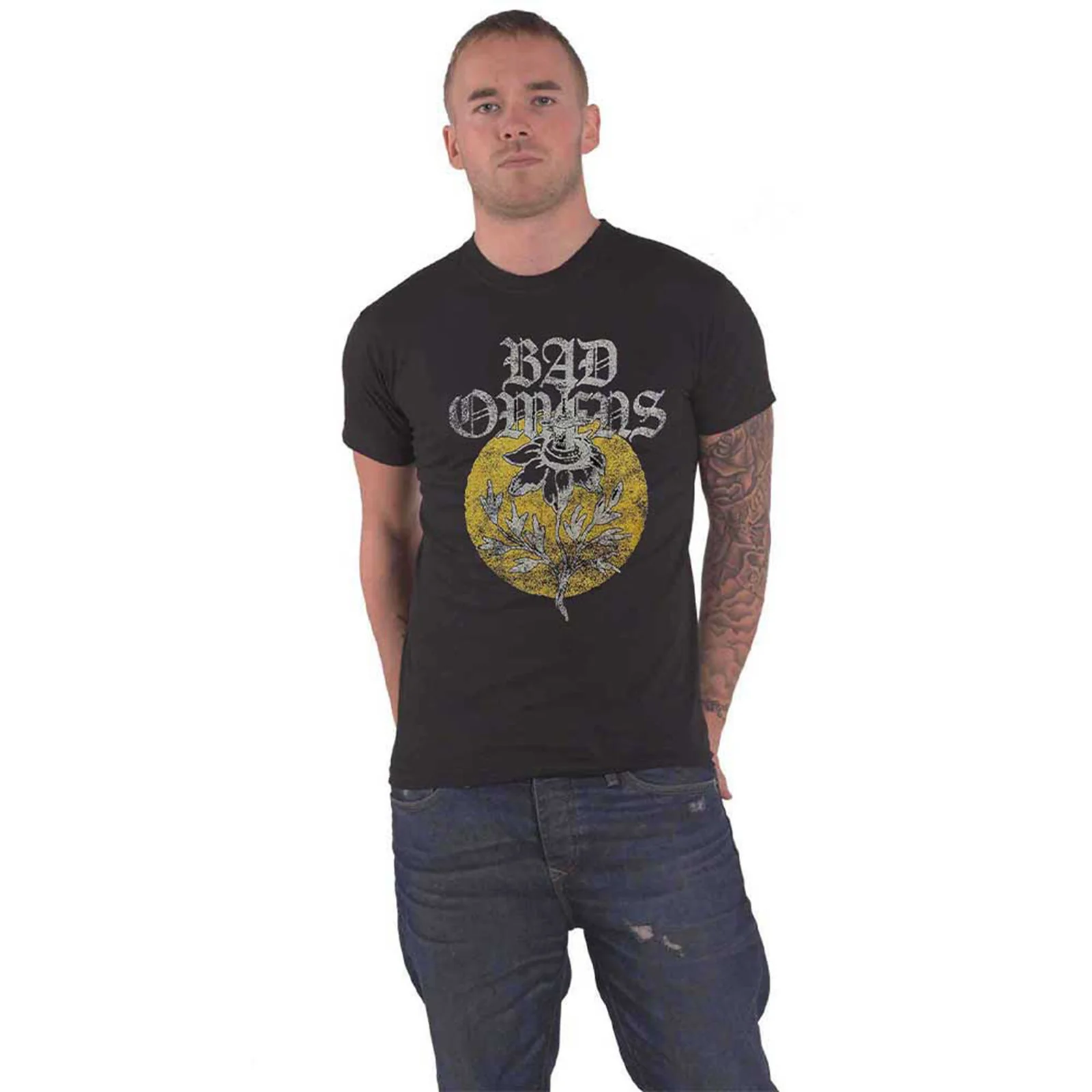 BAD OMENS - SUNFLOWER - T-Shirt Black - Image 2