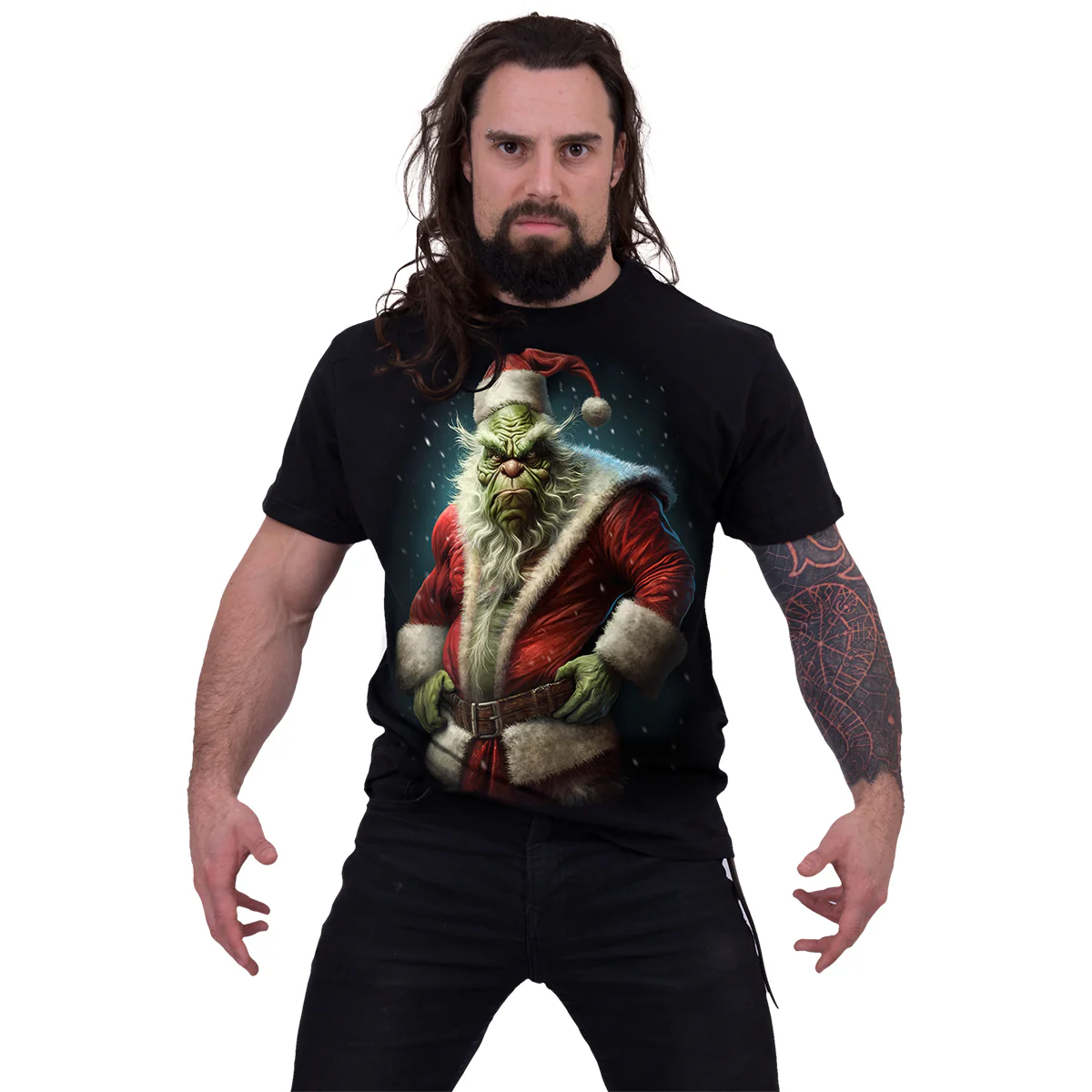 BAH HUMBUG - T-Shirt Black - Image 3