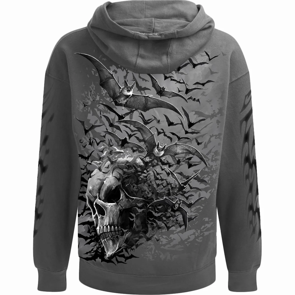 BAT SKULL - Hoody Charcoal - Image 2