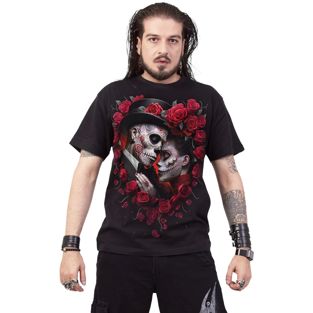 BE MINE - Front Print T-Shirt Black - Image 2