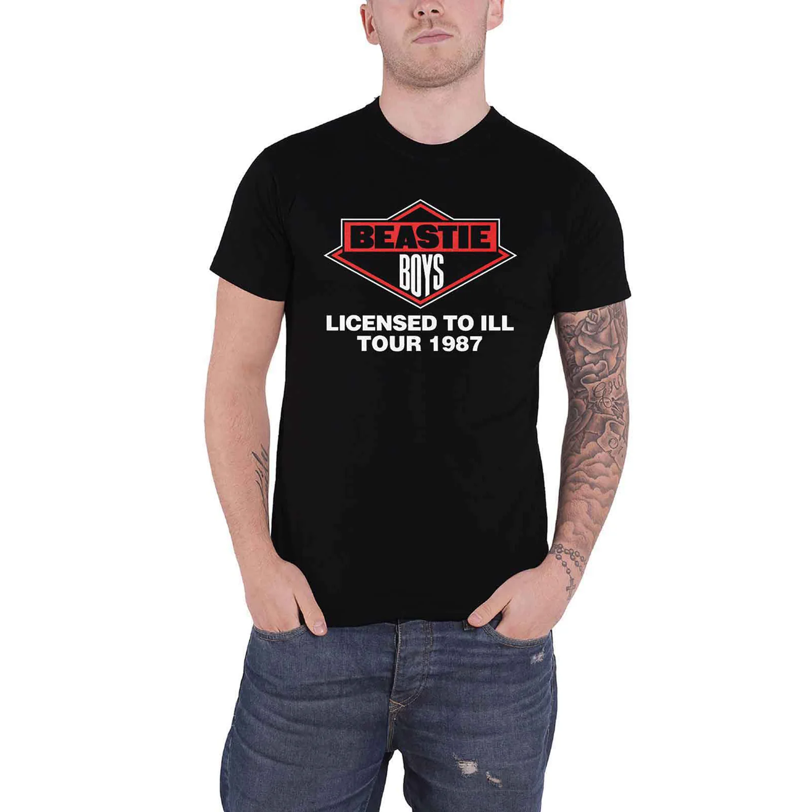 THE BEASTIE BOYS - LICENSED TO ILL TOUR 1987 - T-Shirt Black - Image 2