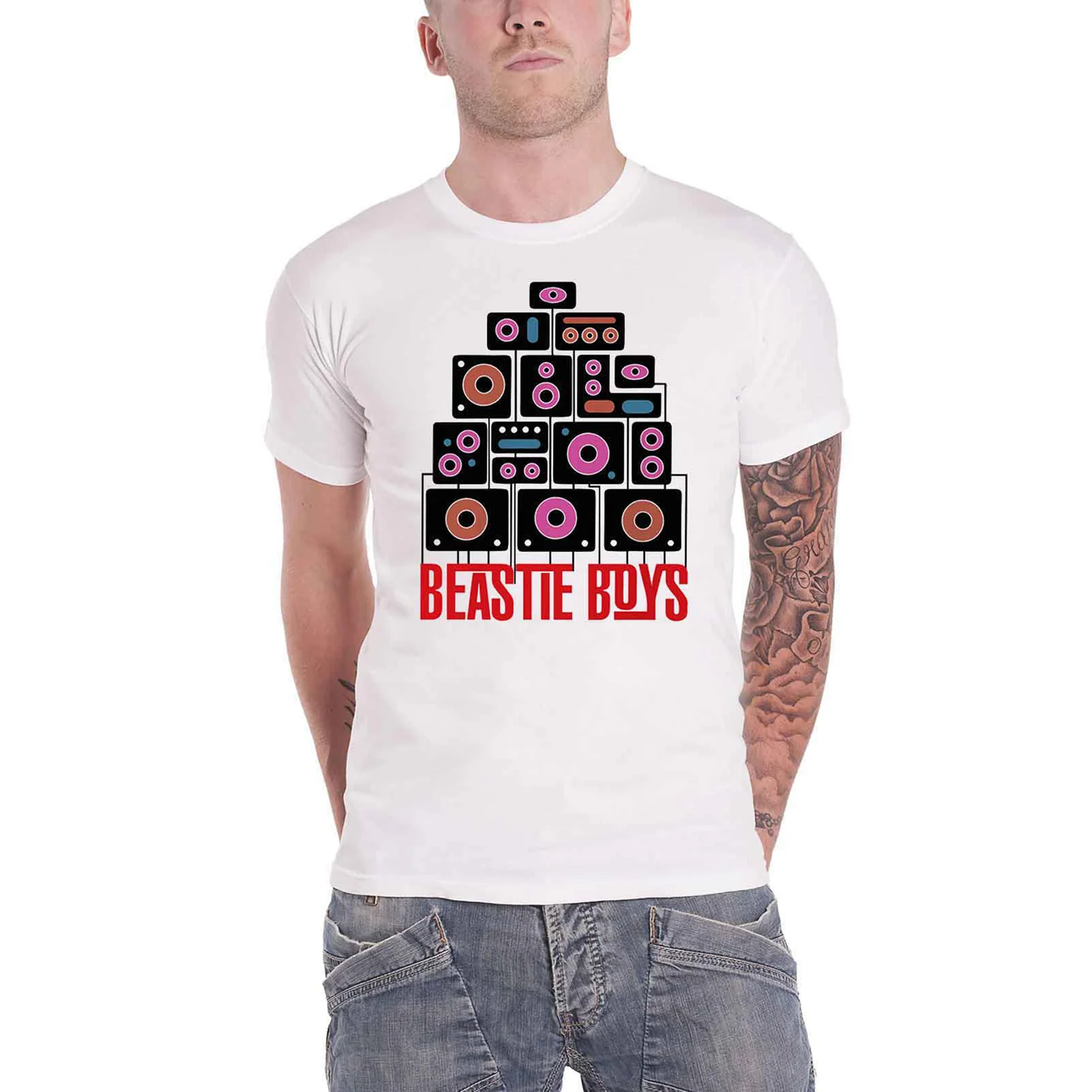 THE BEASTIE BOYS - TAPE - T-Shirt White - Image 2