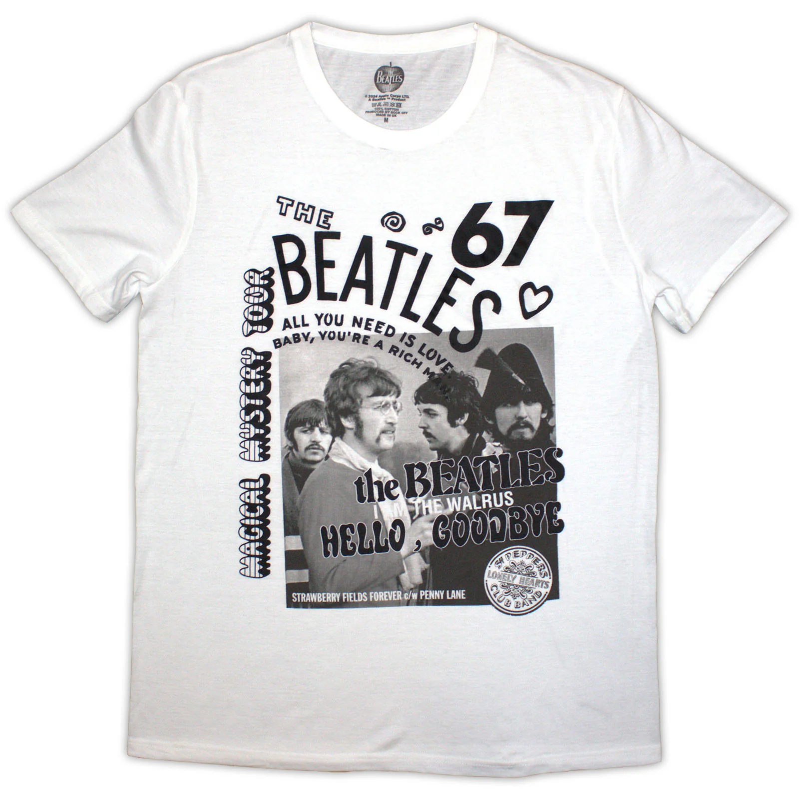 THE BEATLES - 1967 - T-Shirt White