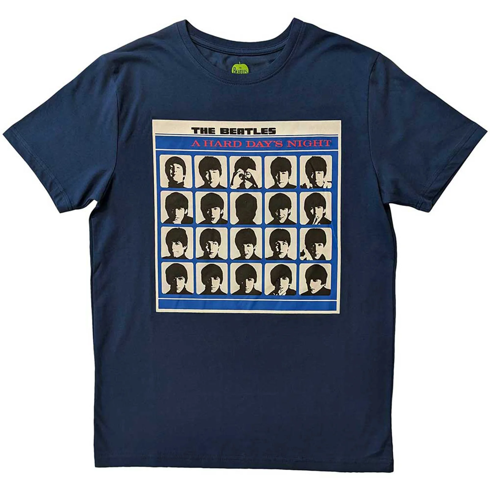 THE BEATLES - A HARD DAY'S NIGHT ALBUM COVER - T-Shirt Blue