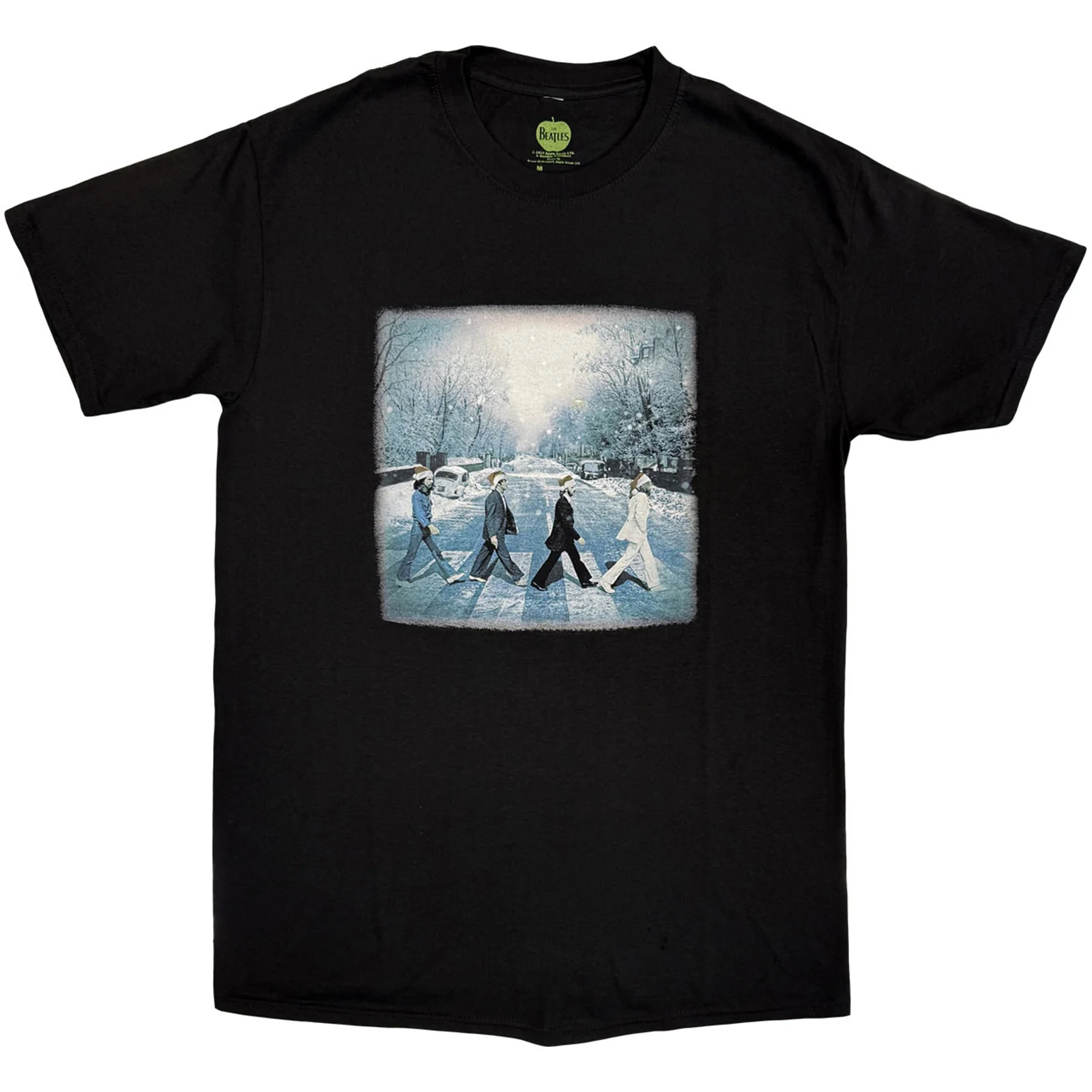 THE BEATLES - ABBEY CHRISTMAS - T-Shirt Black