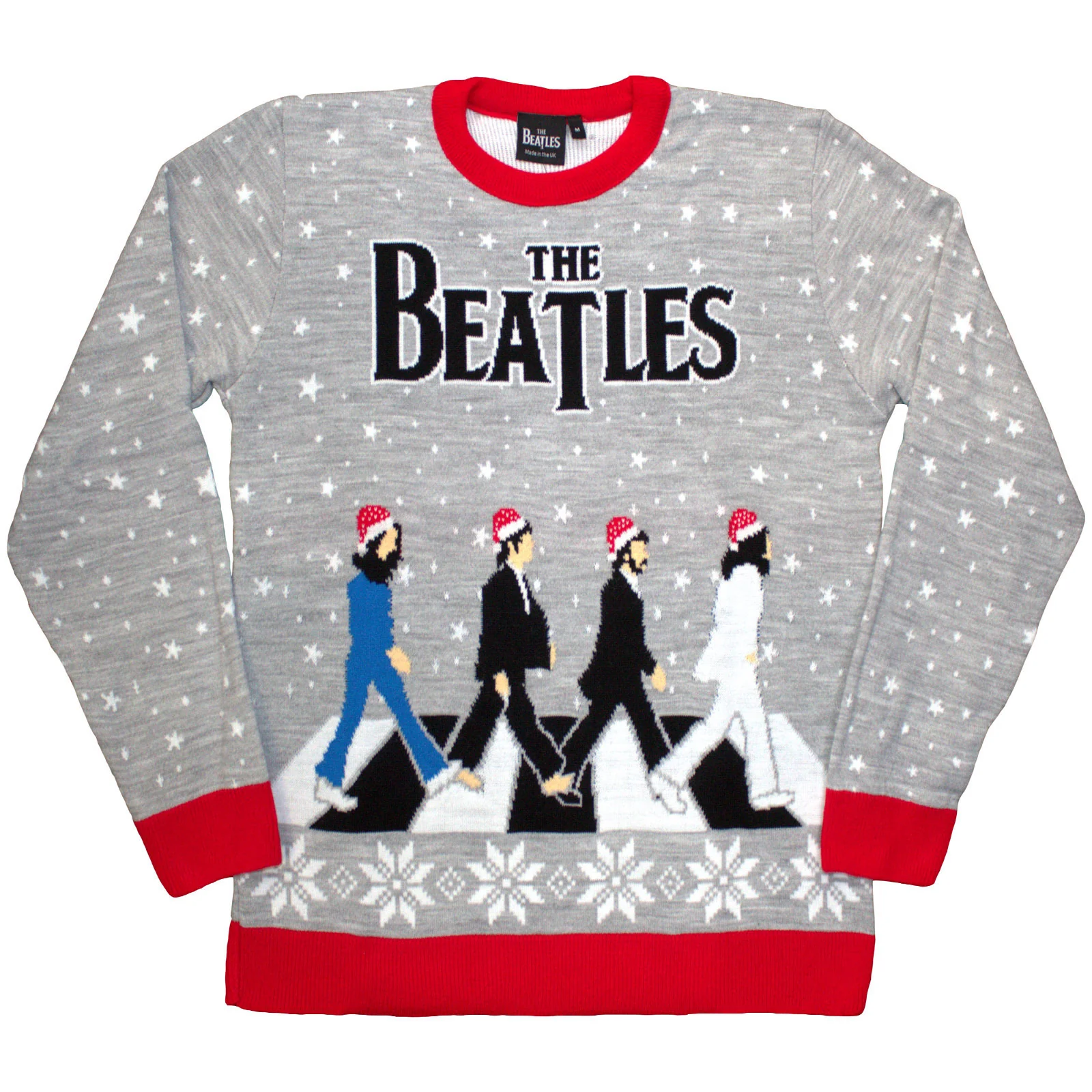 THE BEATLES - DROP T / ABBEY ROAD XMAS - Jumper Grey