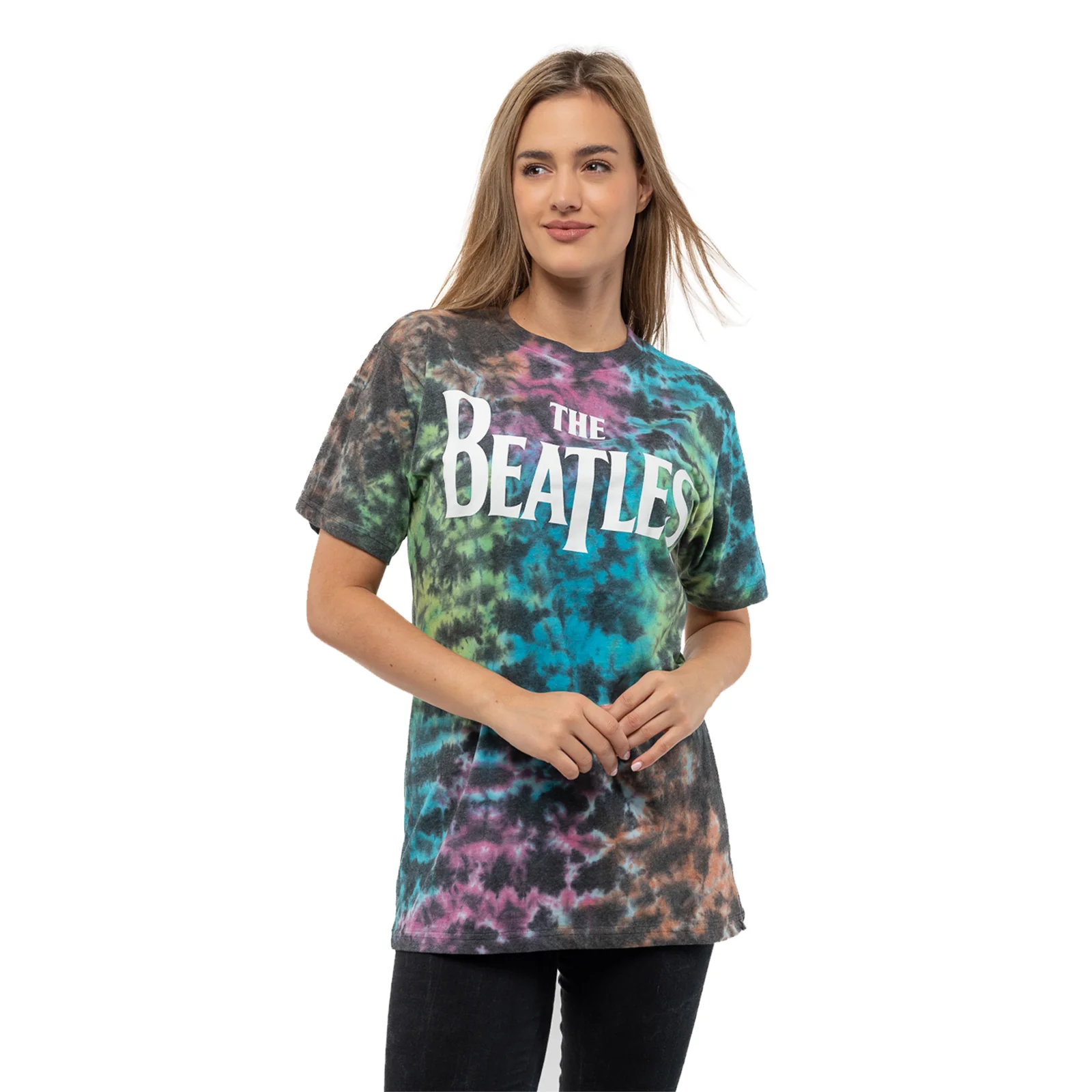 THE BEATLES - DROP T LOGO - T-Shirt Grey (Wash Collection) - Image 2