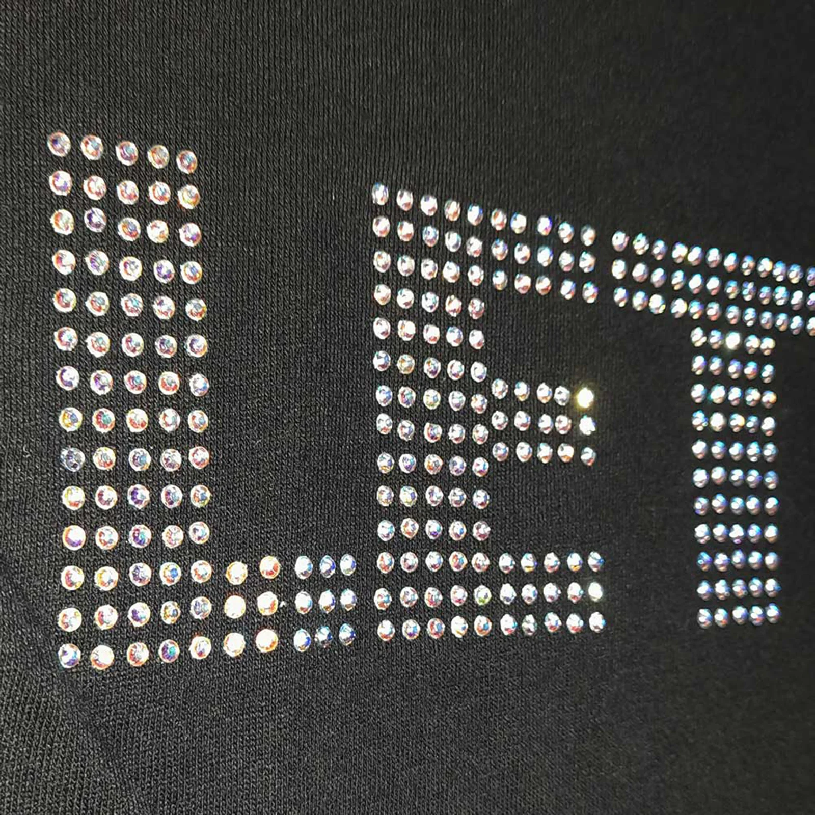 THE BEATLES - LET IT BE CRYSTALS - T-Shirt Black (Embellished) - Image 2