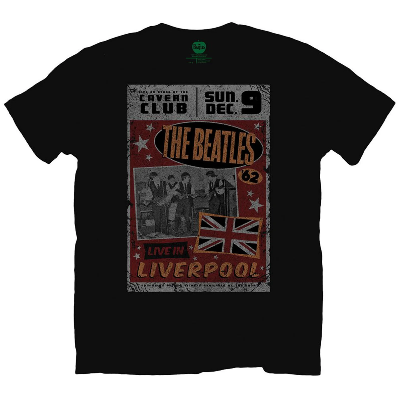 THE BEATLES - LIVE IN LIVERPOOL - T-Shirt Black