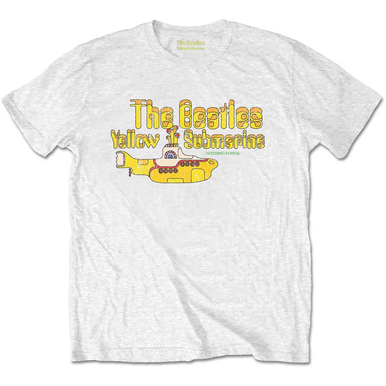 THE BEATLES - NOTHING IS REAL - Retail Pack T-Shirt White