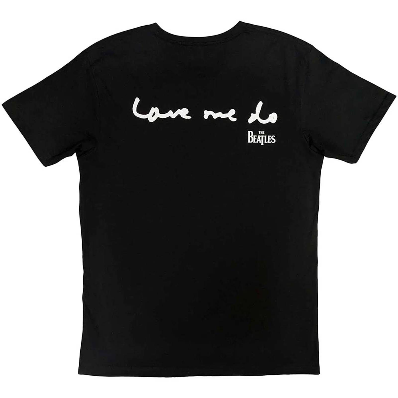 THE BEATLES - NOW & THEN - T-Shirt Black (Back Print) - Image 2