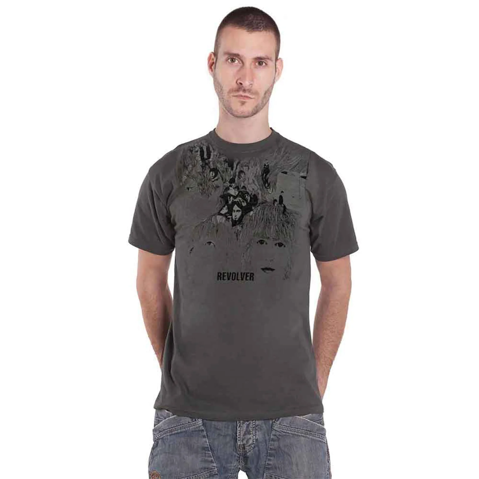 THE BEATLES - REVOLVER - T-Shirt Grey - Image 2