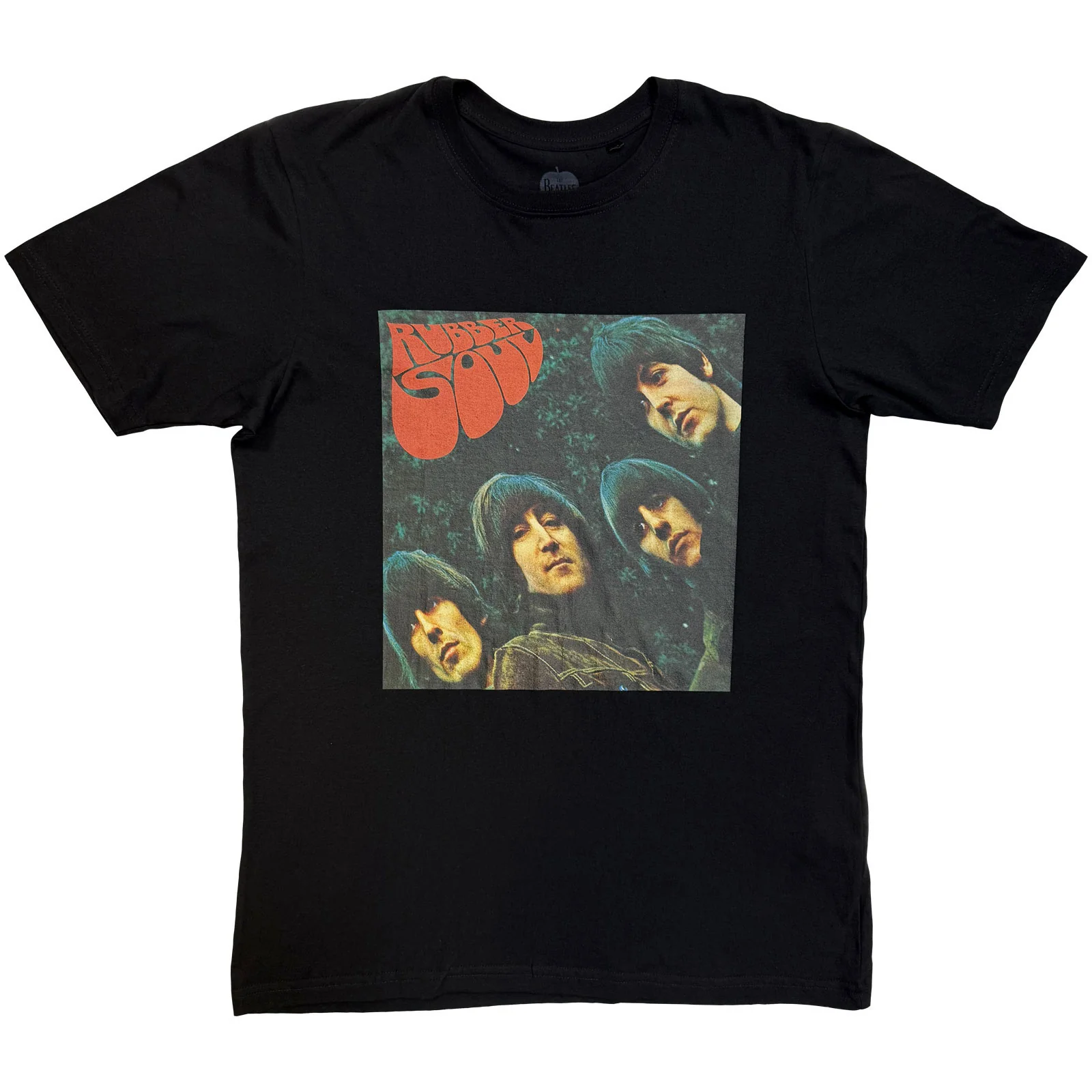 THE BEATLES - RUBBER SOUL ALBUM COVER - T-Shirt Black
