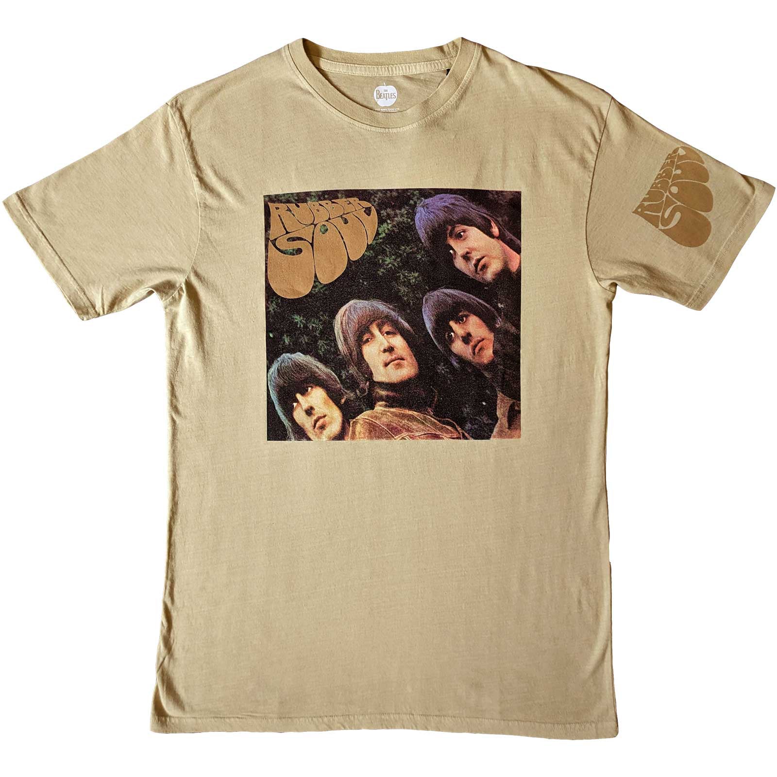 THE BEATLES - RUBBER SOUL US - T-Shirt Neutral (Sleeve Print)