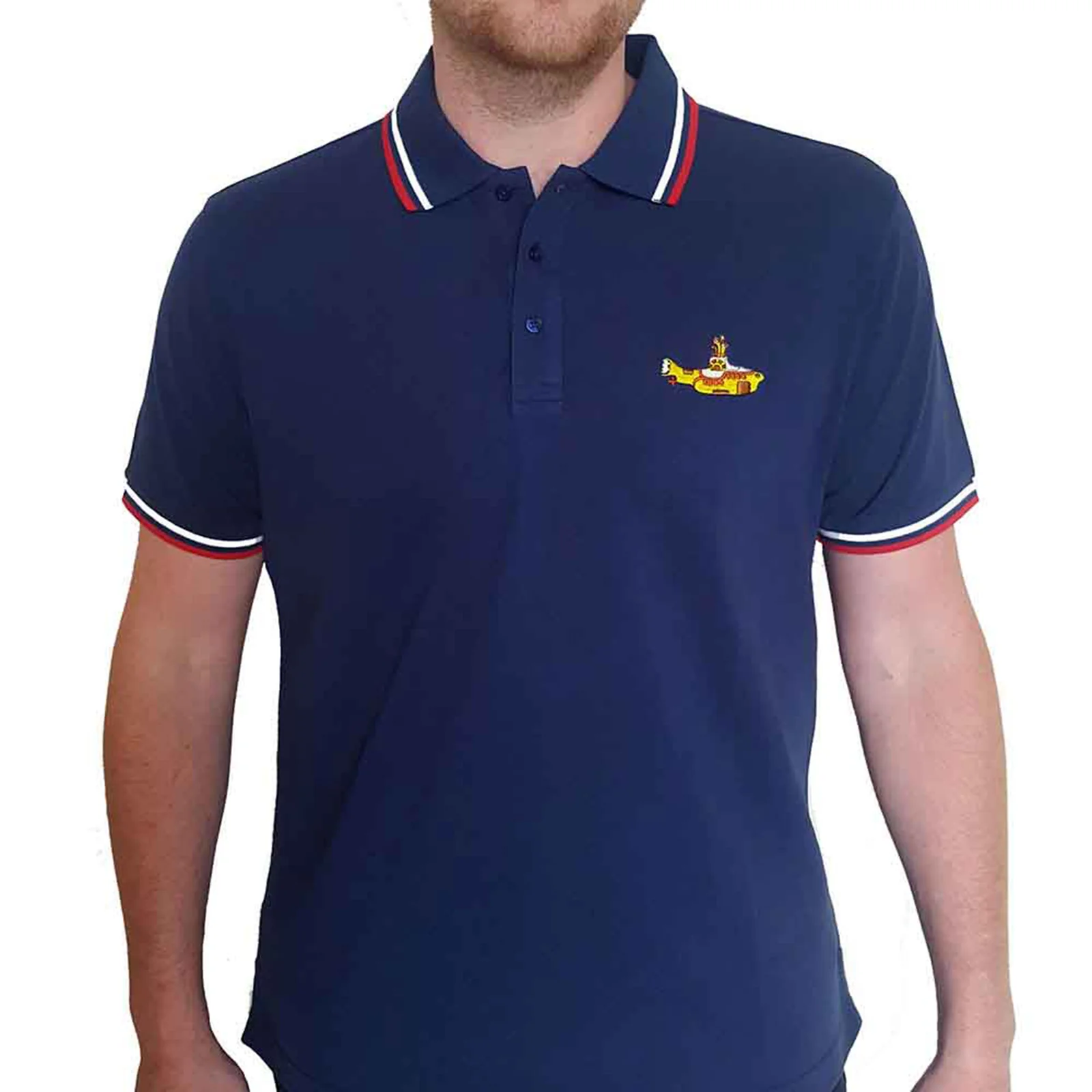 THE BEATLES - YELLOW SUBMARINE - Polo Shirt Blue
