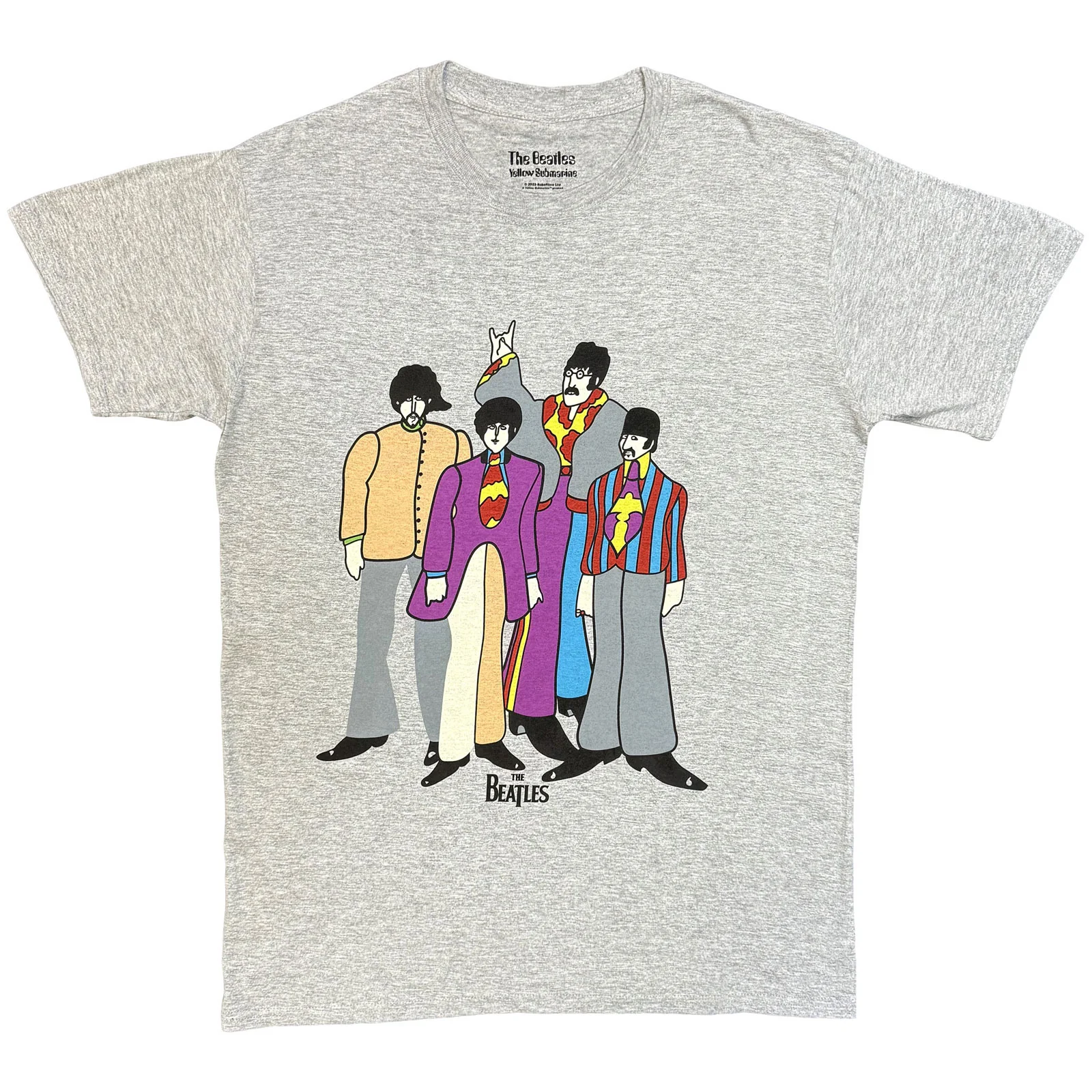 THE BEATLES - YELLOW SUBMARINE - T-Shirt Grey