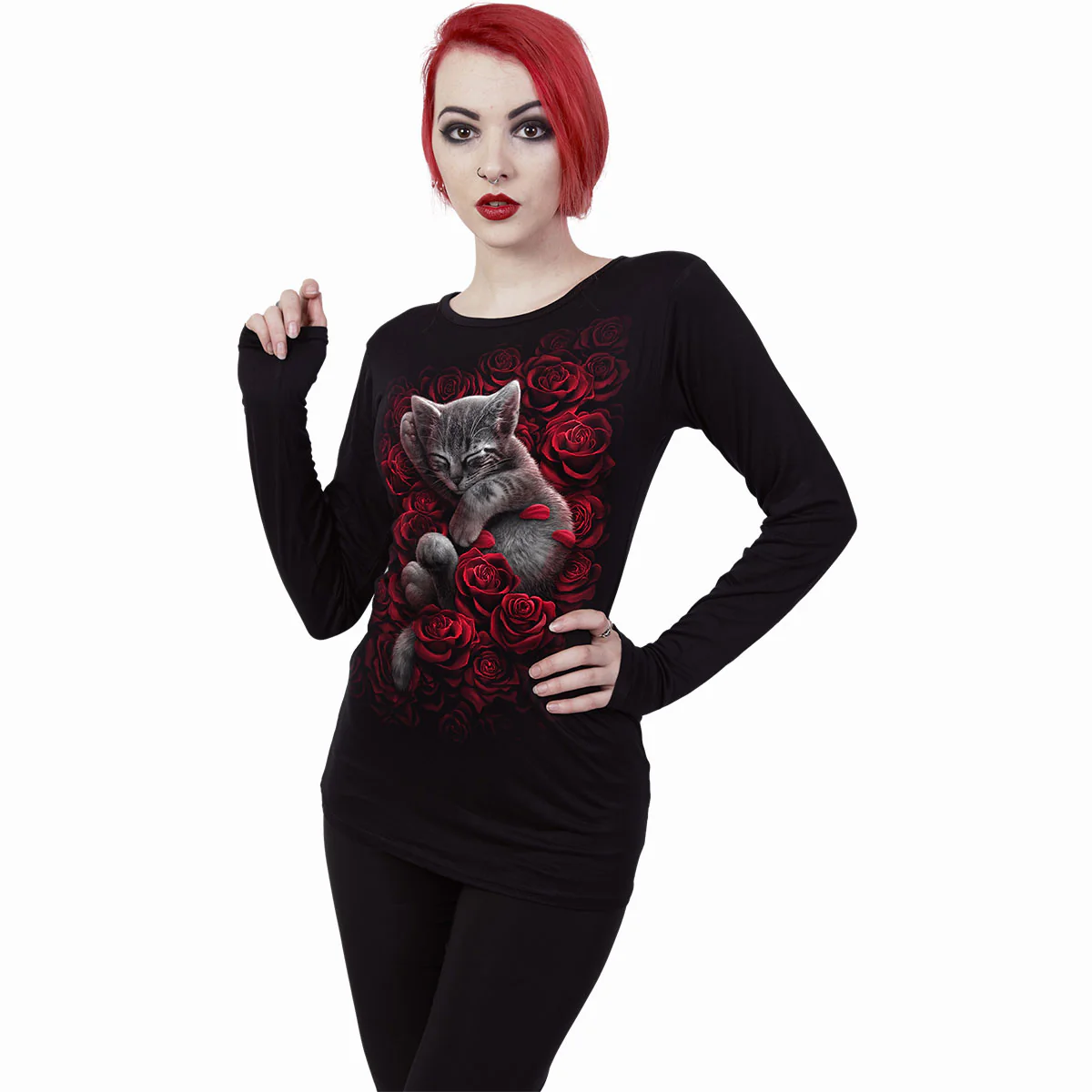 BED OF ROSES - Baggy Top Black - Image 2