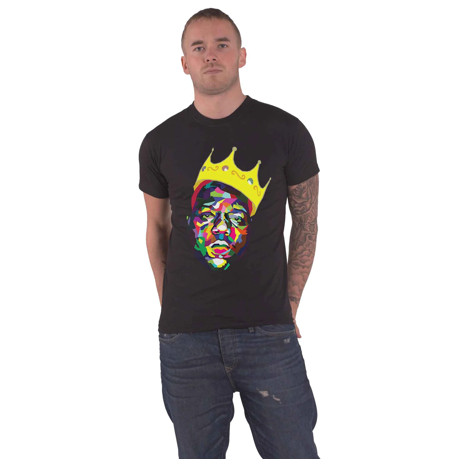 BIGGIE SMALLS - CROWN - T-Shirt Black - Image 2