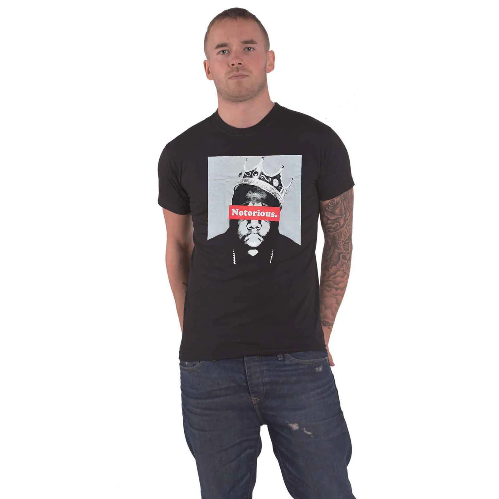 BIGGIE SMALLS - NOTORIOUS - T-Shirt Black - Image 2