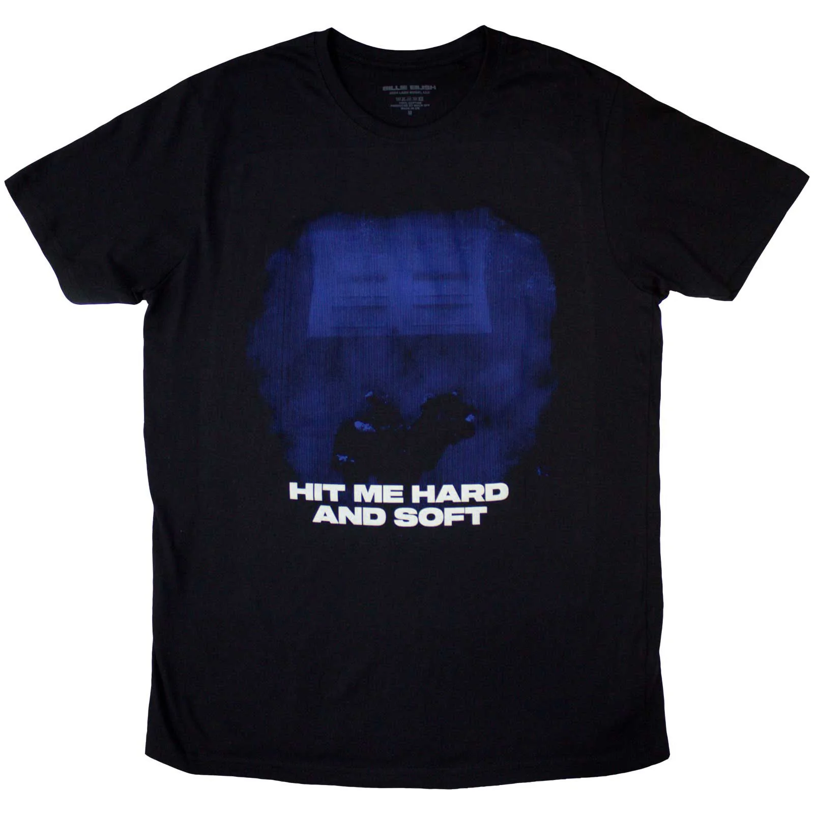 BILLIE EILISH - HIT ME HARD AND SOFT BLUE LINES - T-Shirt Black