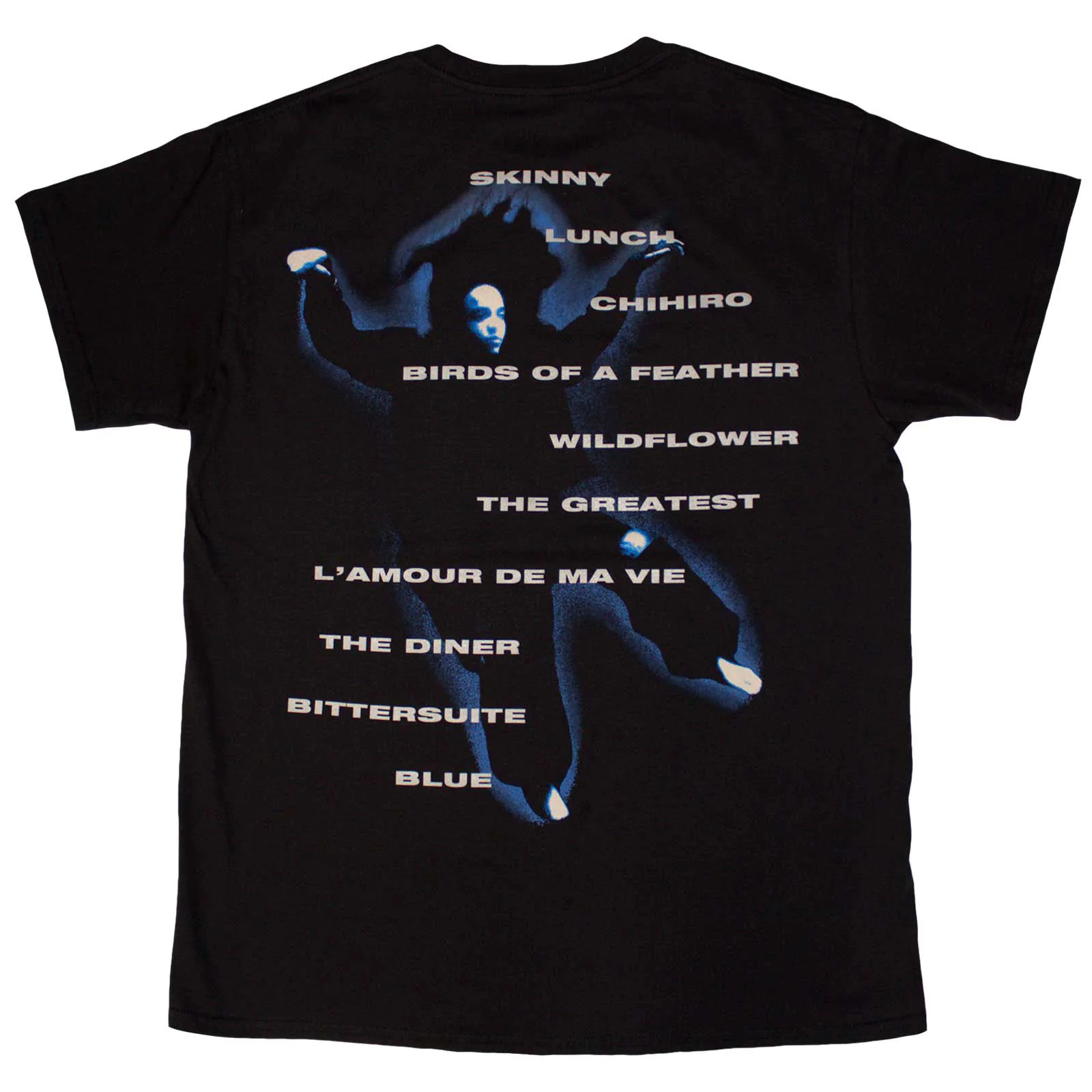 BILLIE EILISH - HIT ME HARD AND SOFT TRACKLIST - T-Shirt Black (Back Print) - Image 2