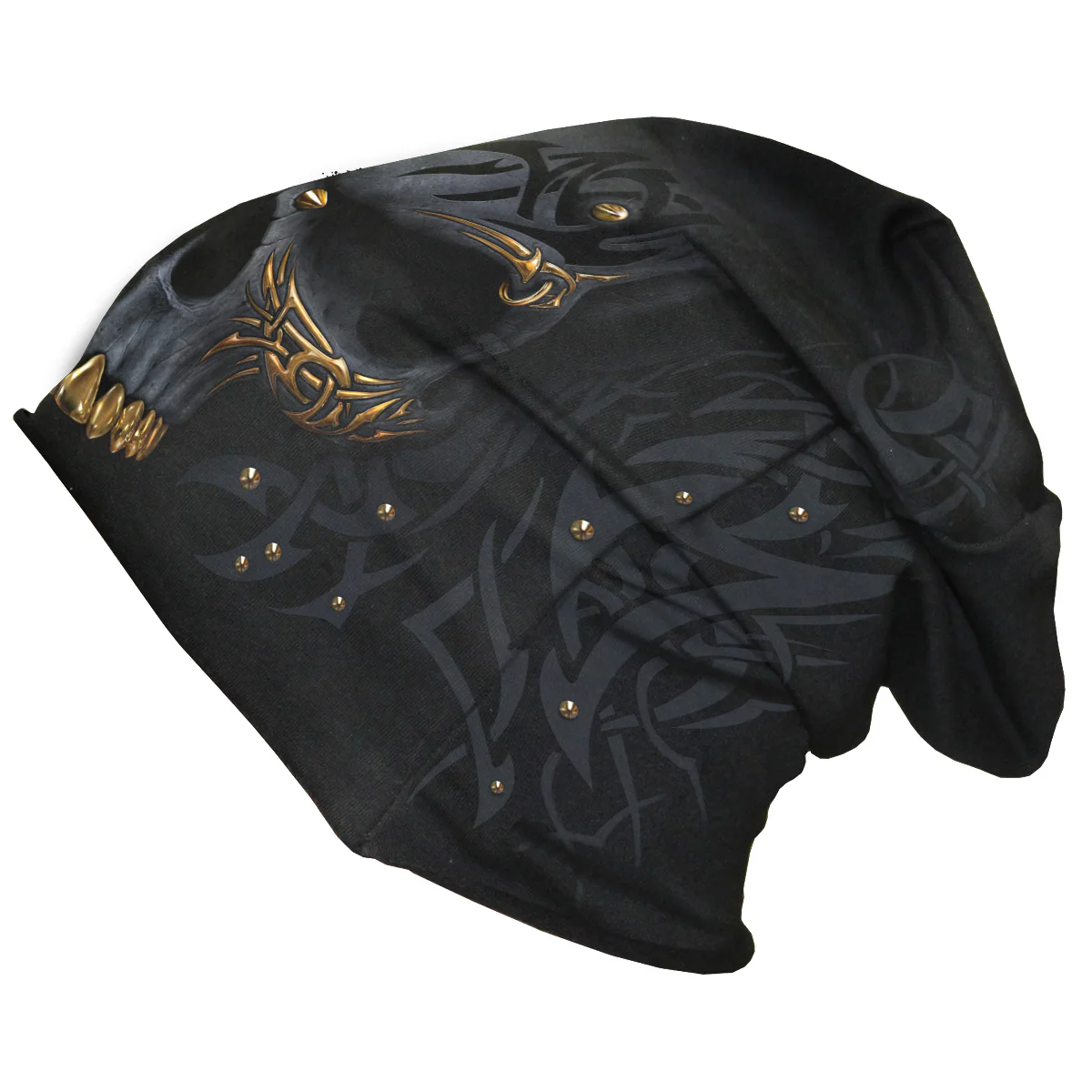 BLACK GOLD - Light Cotton Beanies Black - Image 2