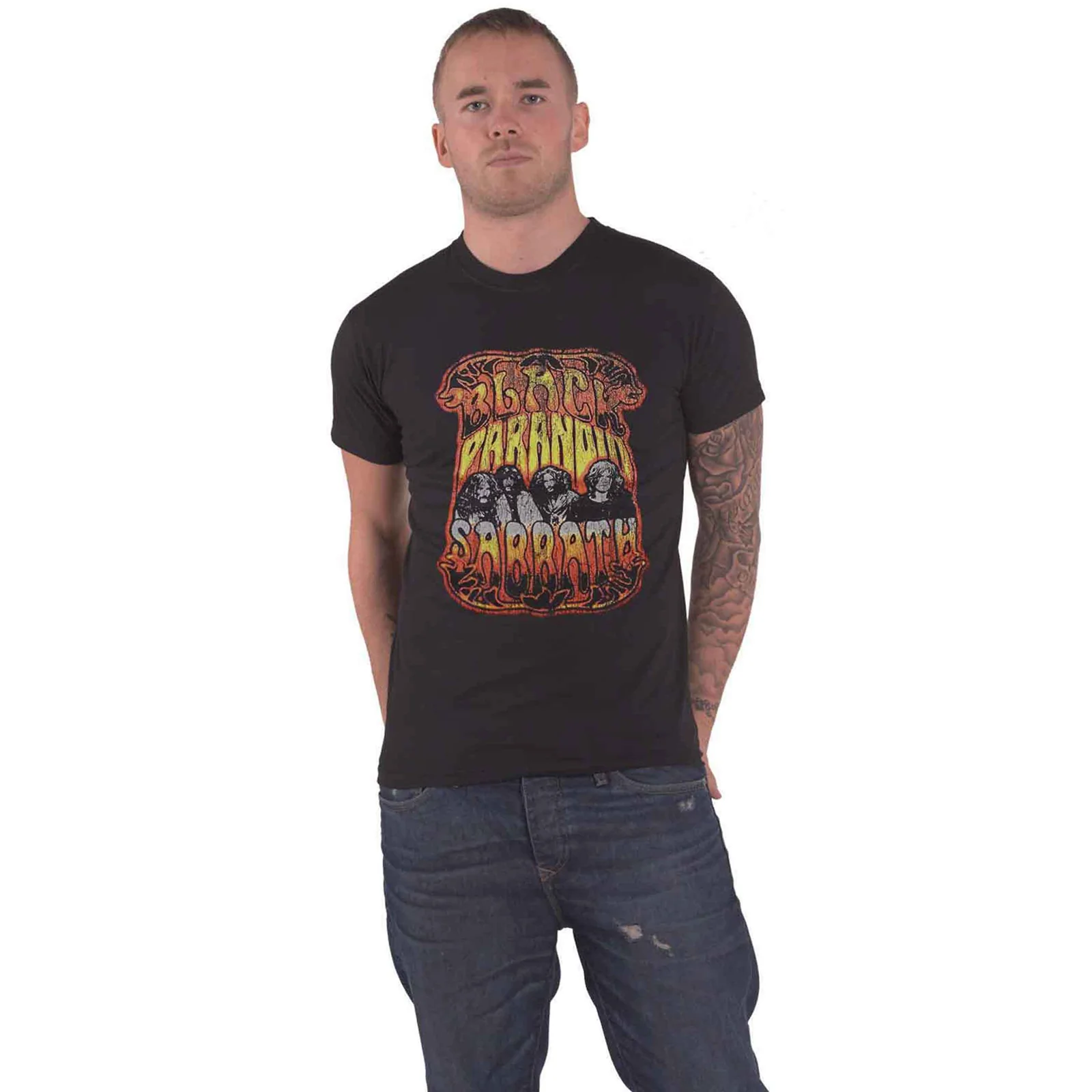 BLACK SABBATH - PARANOID PSYCH - T-Shirt Black - Image 3