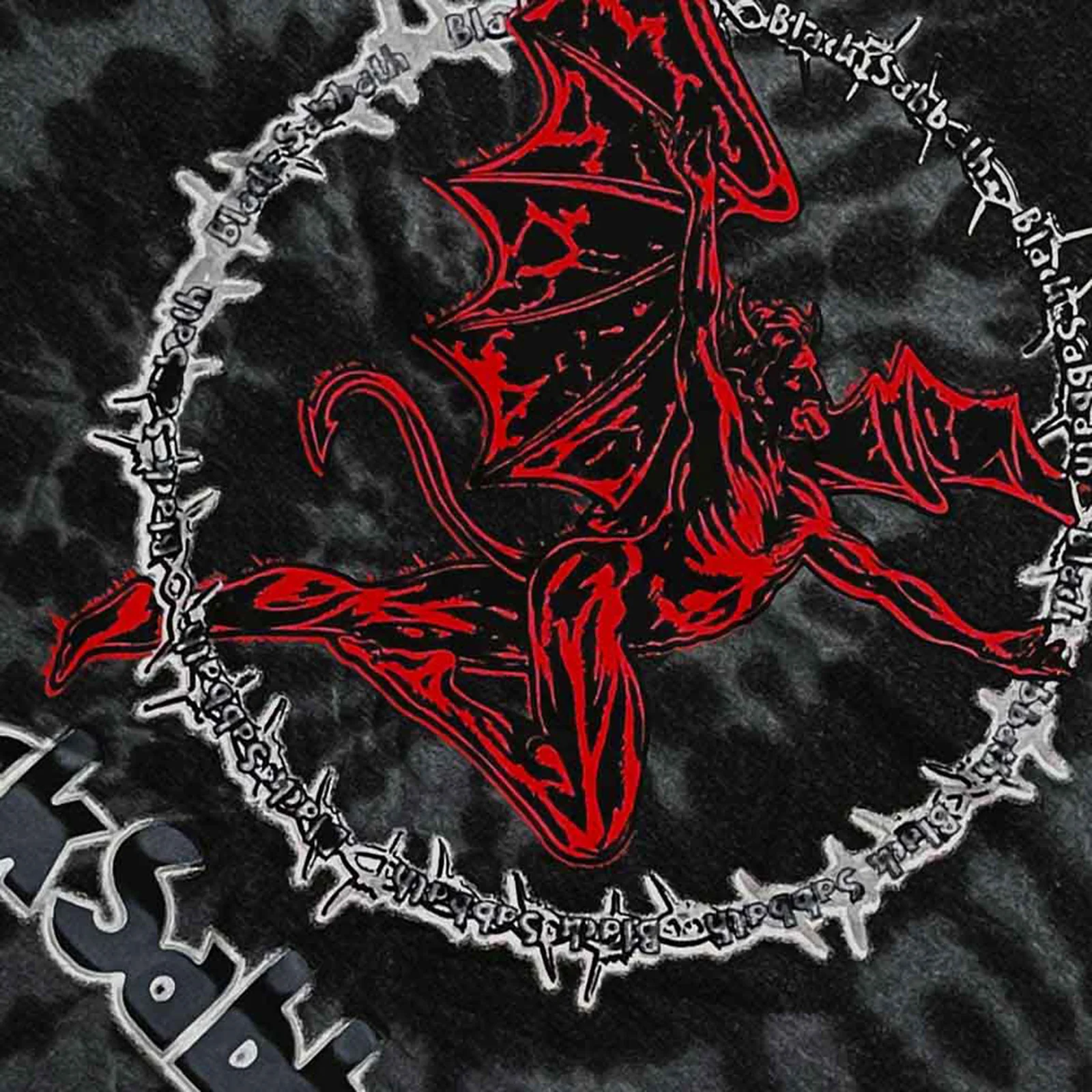 BLACK SABBATH - RED HENRY - T-Shirt Black (Wash Collection) - Image 2