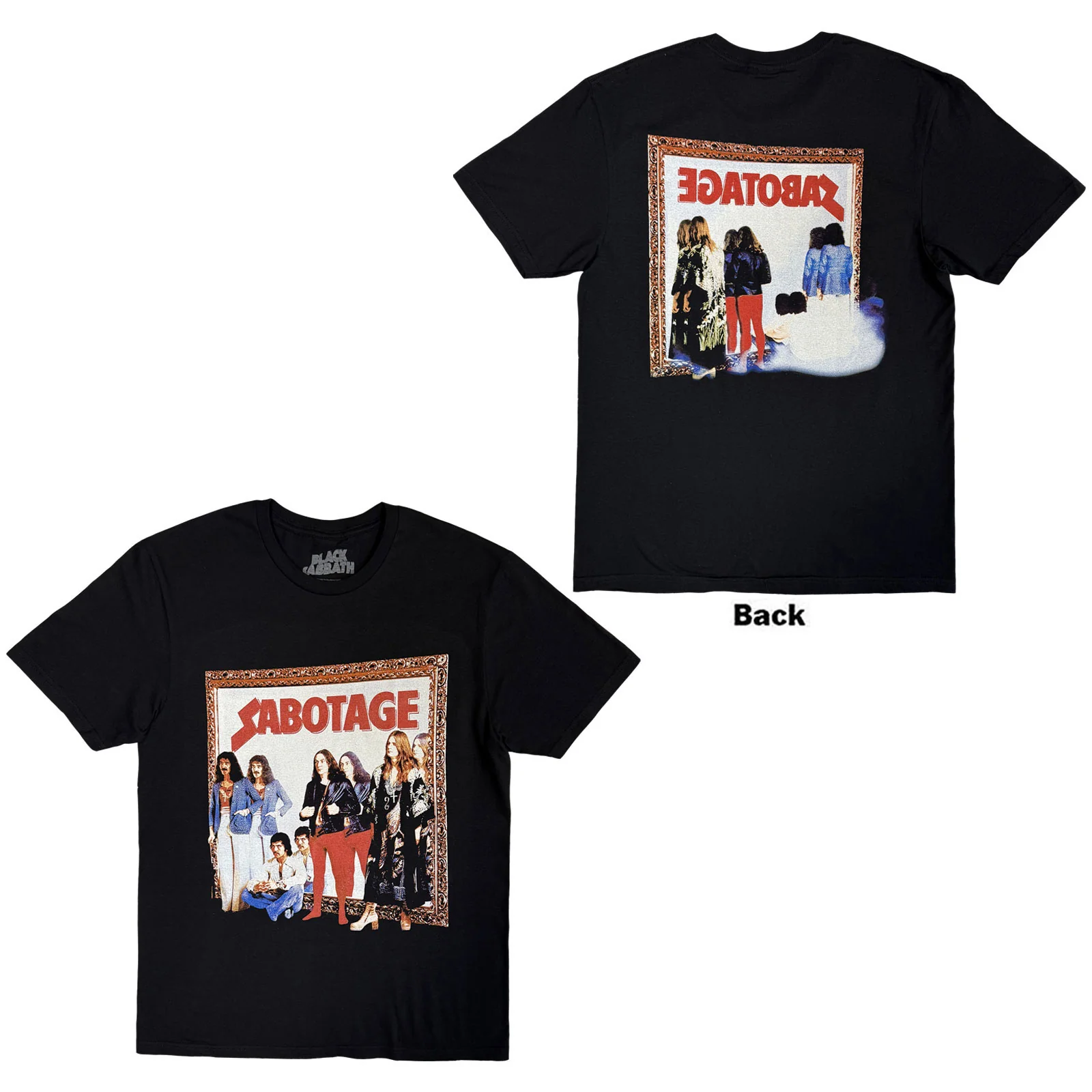 BLACK SABBATH - SABOTAGE - T-Shirt Black (Back Print)