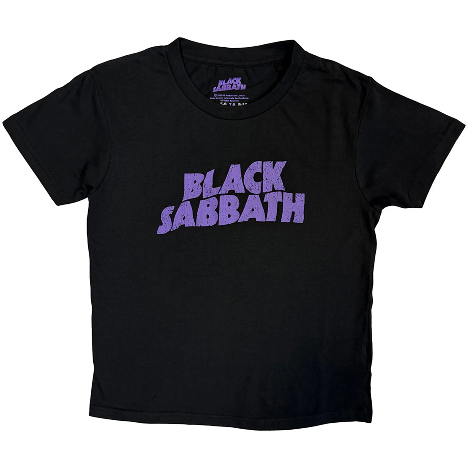 BLACK SABBATH - WAVY LOGO - Kids T-Shirt Black