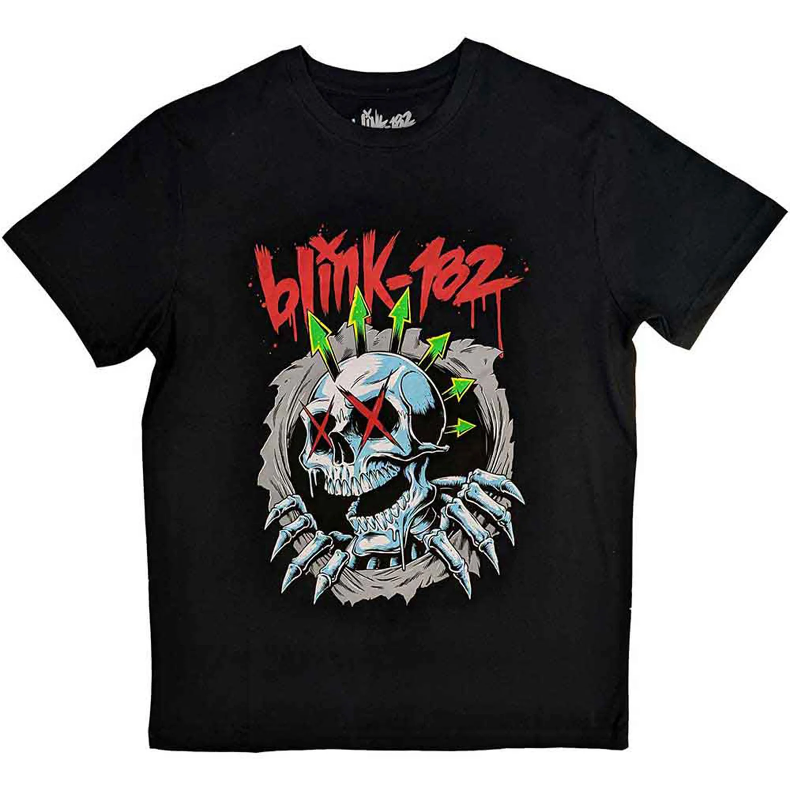 BLINK-182 - SIX ARROW SKULL - T-Shirt Black