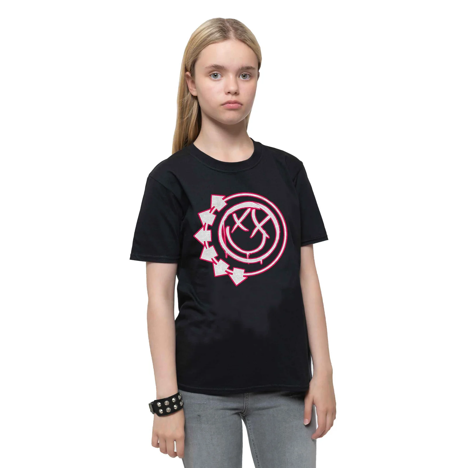 BLINK-182 - SIX ARROW SMILE - Kids T-Shirt Black - Image 2