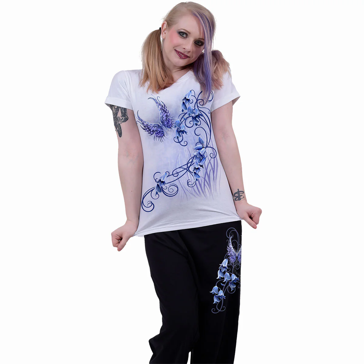BLUEBELL FAIRY - 4pc Gothic Pyjama Set - Image 3