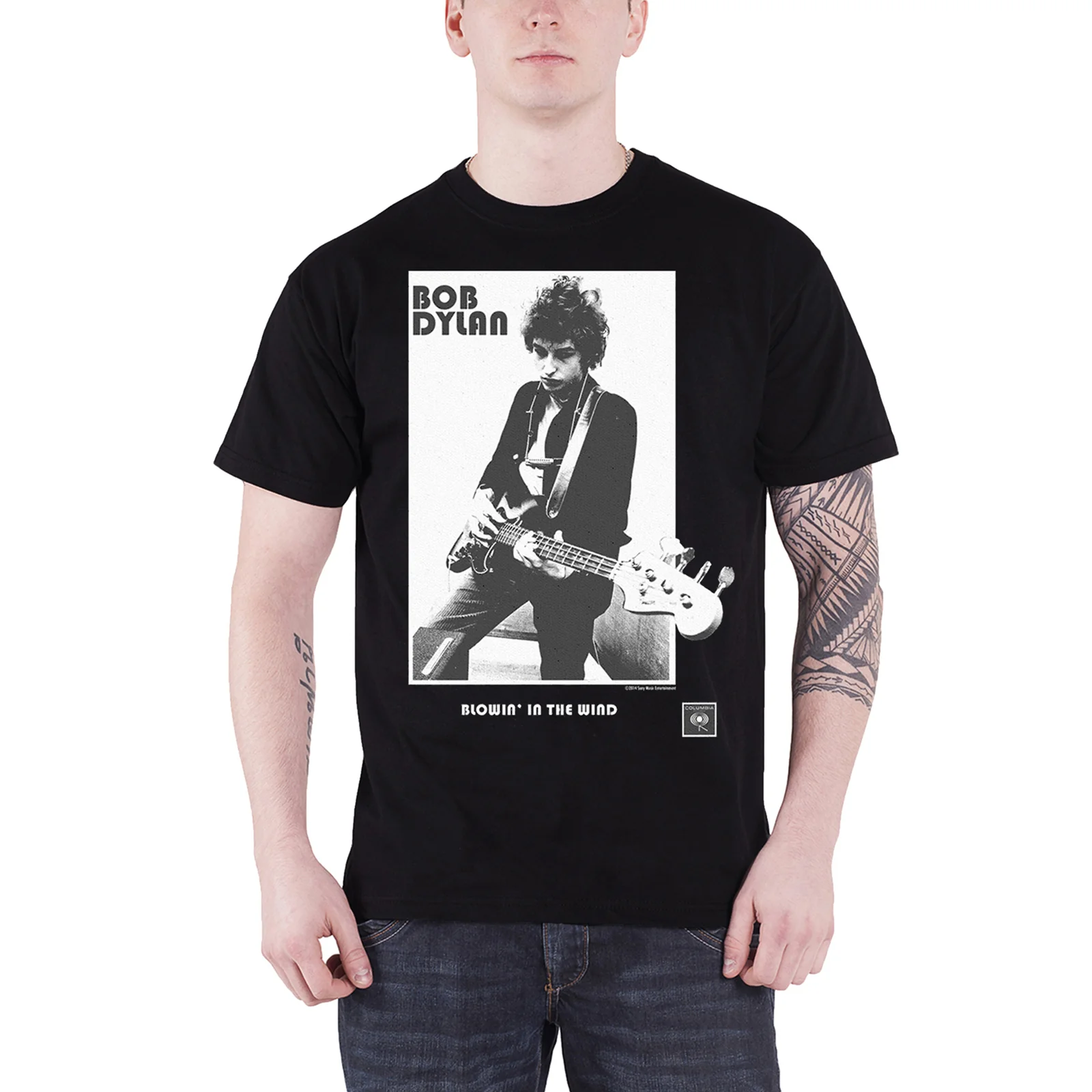BOB DYLAN - BLOWING IN THE WIND - T-Shirt Black - Image 2