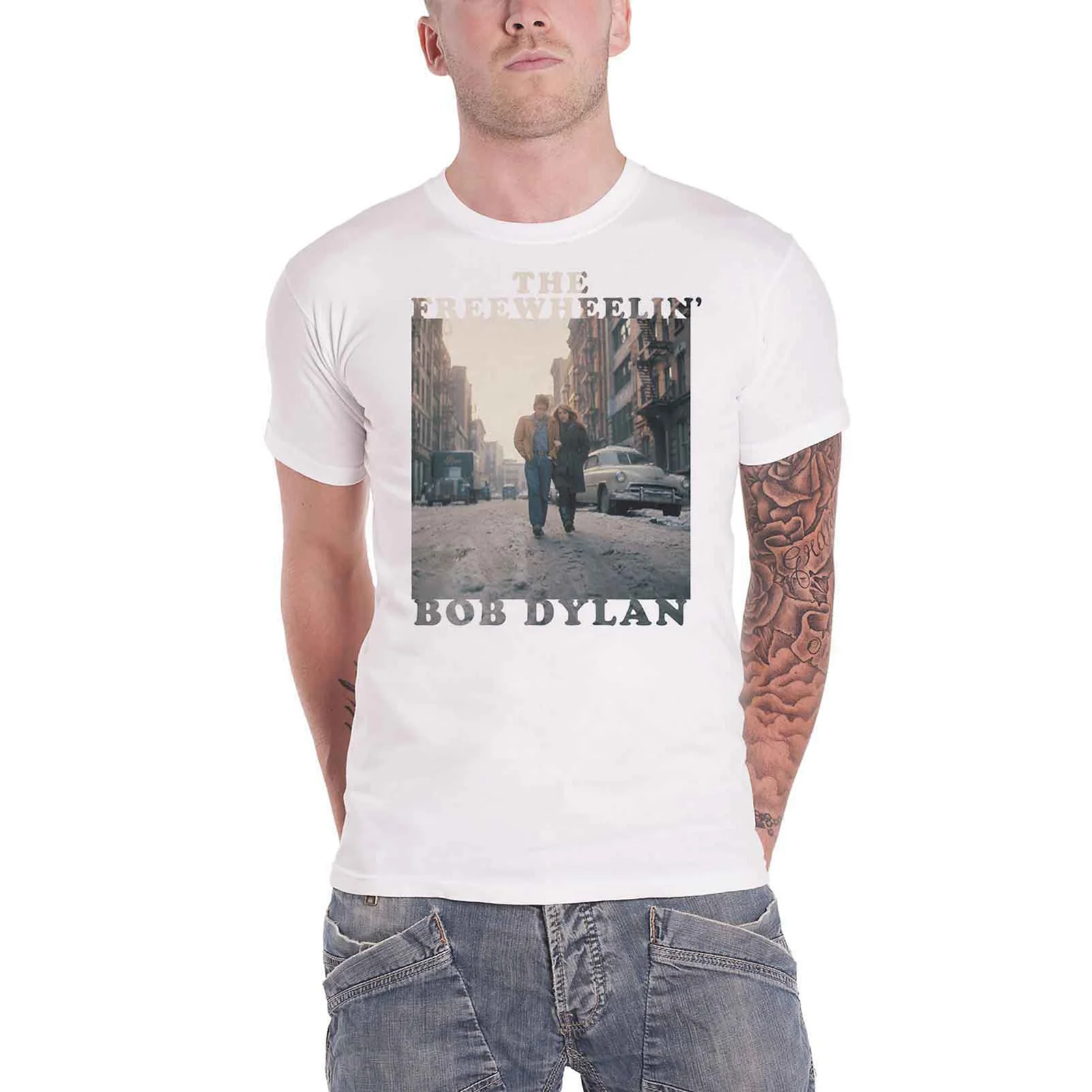 BOB DYLAN - THE FREEWHEELIN' - T-Shirt White - Image 2