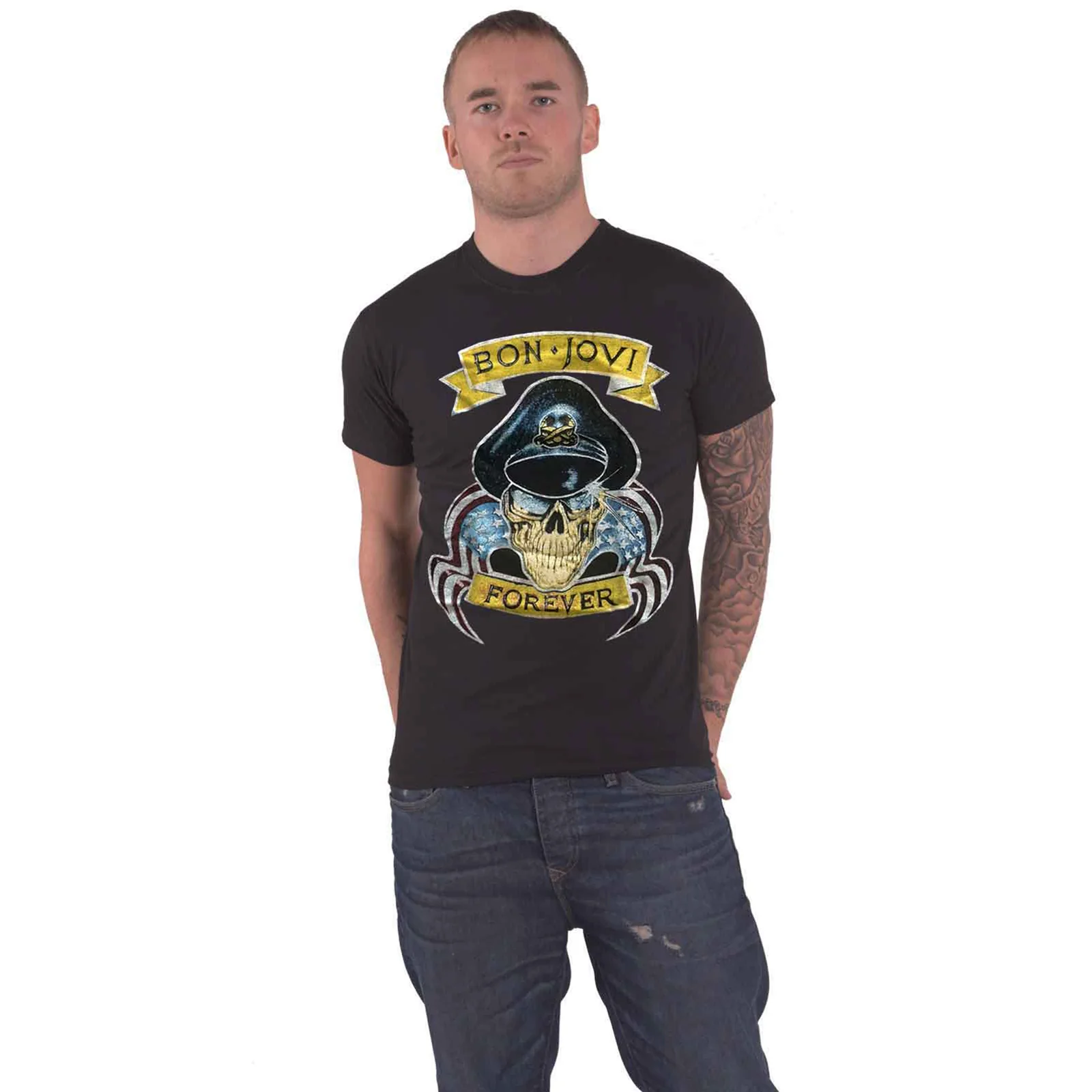BON JOVI - FOREVER - T-Shirt Black - Image 2