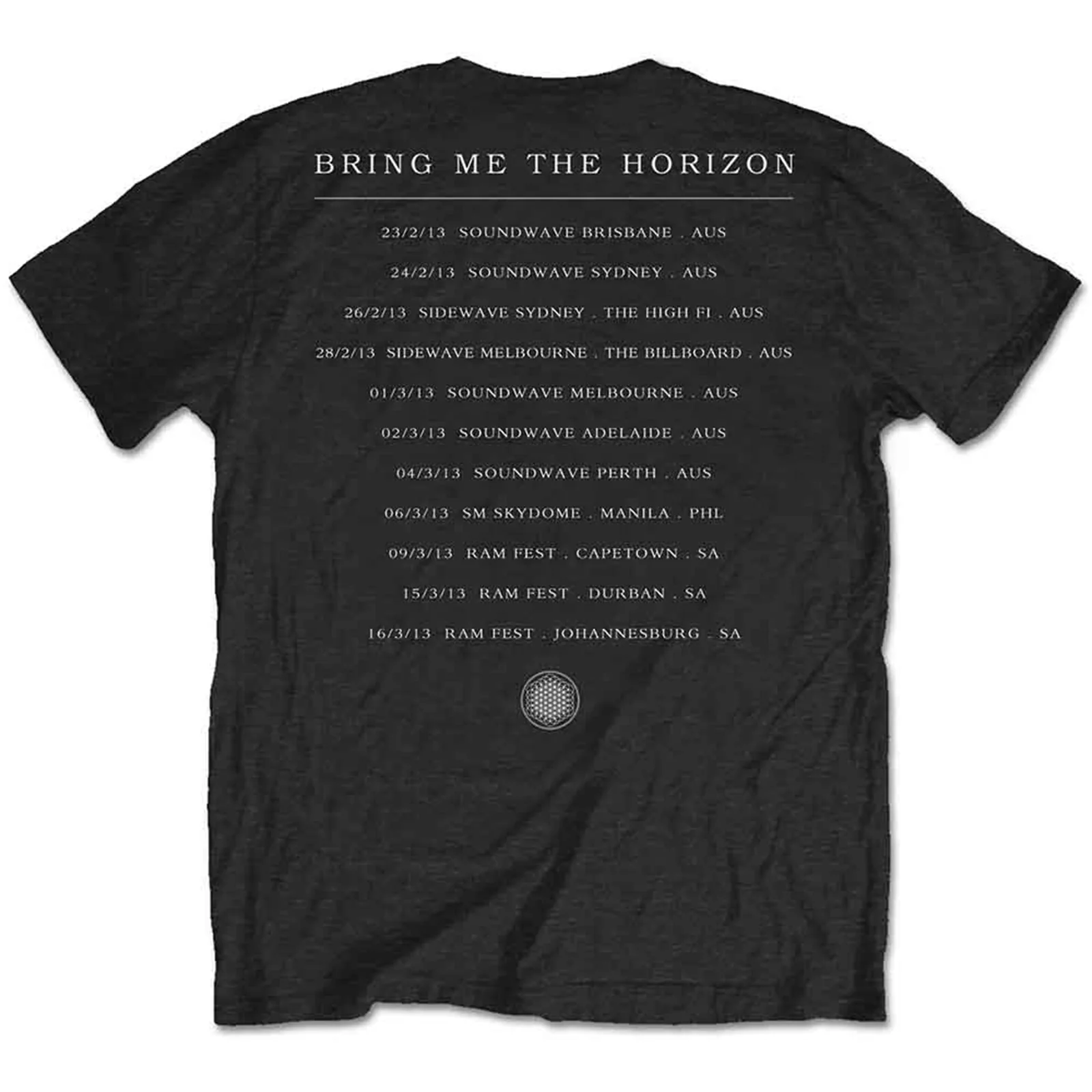 BRING ME THE HORIZON - SEMPITERNAL TOUR - T-Shirt Black (Back Print) - Image 2