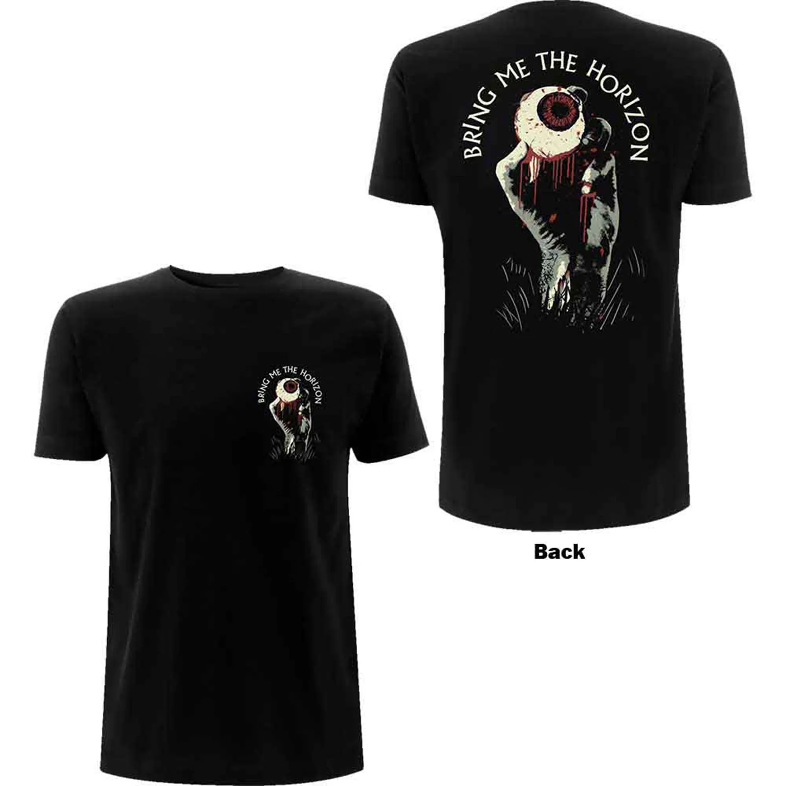 BRING ME THE HORIZON - ZOMBIE EYE - T-Shirt Black (Back Print)