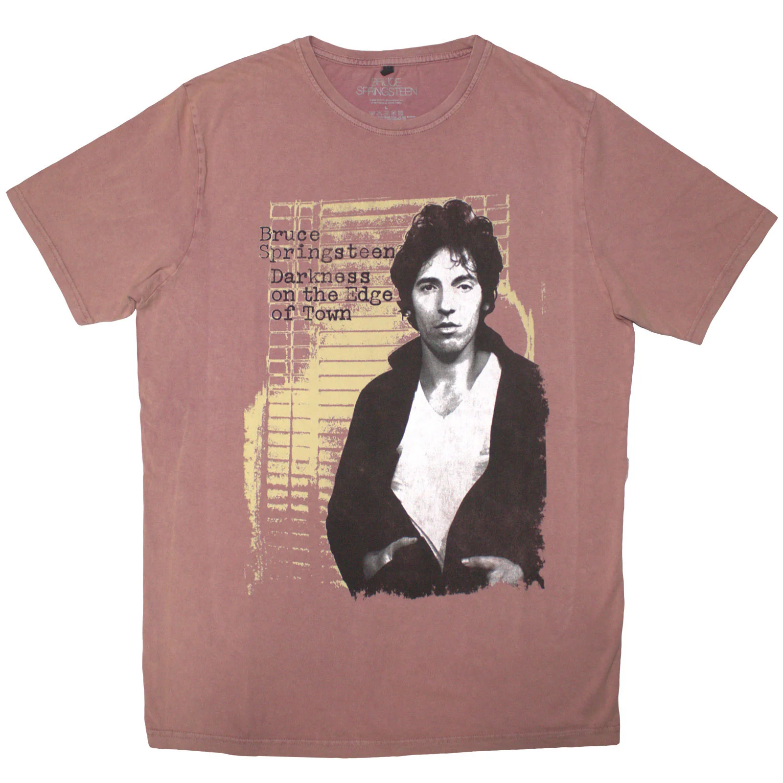 BRUCE SPRINGSTEEN - DOTEOT - Stone Wash T-Shirt Red